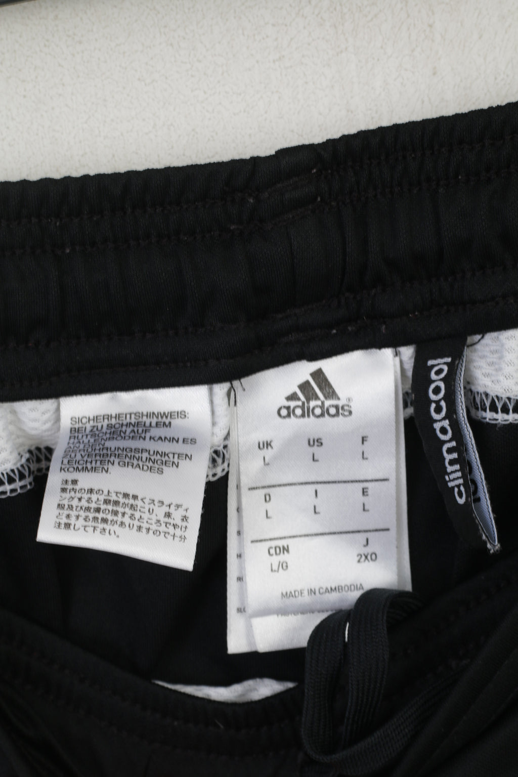 Adidas Hommes L Shorts Noir Brillant Formation Sportswear Gym Activewear
