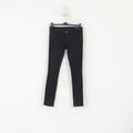 AllSaints Women 31 Jeans Trousers Black Cotton Skinny Stretch Roseport Ashby Pants