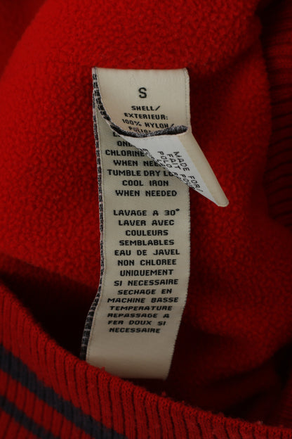 Polo Jeans Ralph Lauren Women S Jacket Red Nylon Waterproof Hidden Hood Zip Up Top