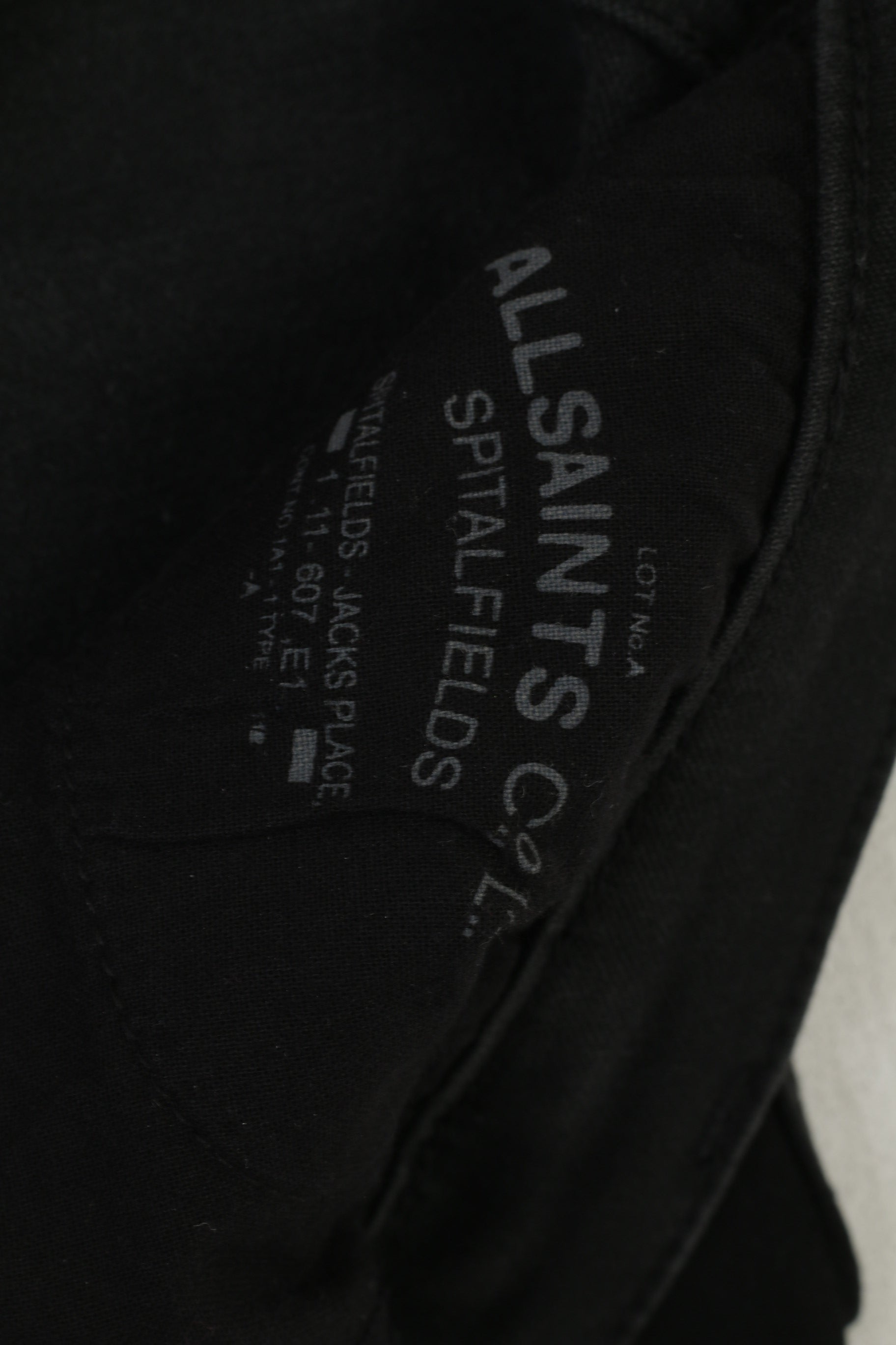 AllSaints Femme 31 Jeans Pantalon Noir Coton Skinny Stretch Roseport Ashby Pantalon