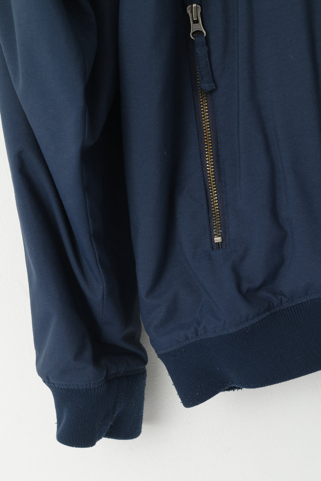 Columbia Sportswear Men XXL Bomber Jacket Navy Nylon Waterproof Fleece Lined Top