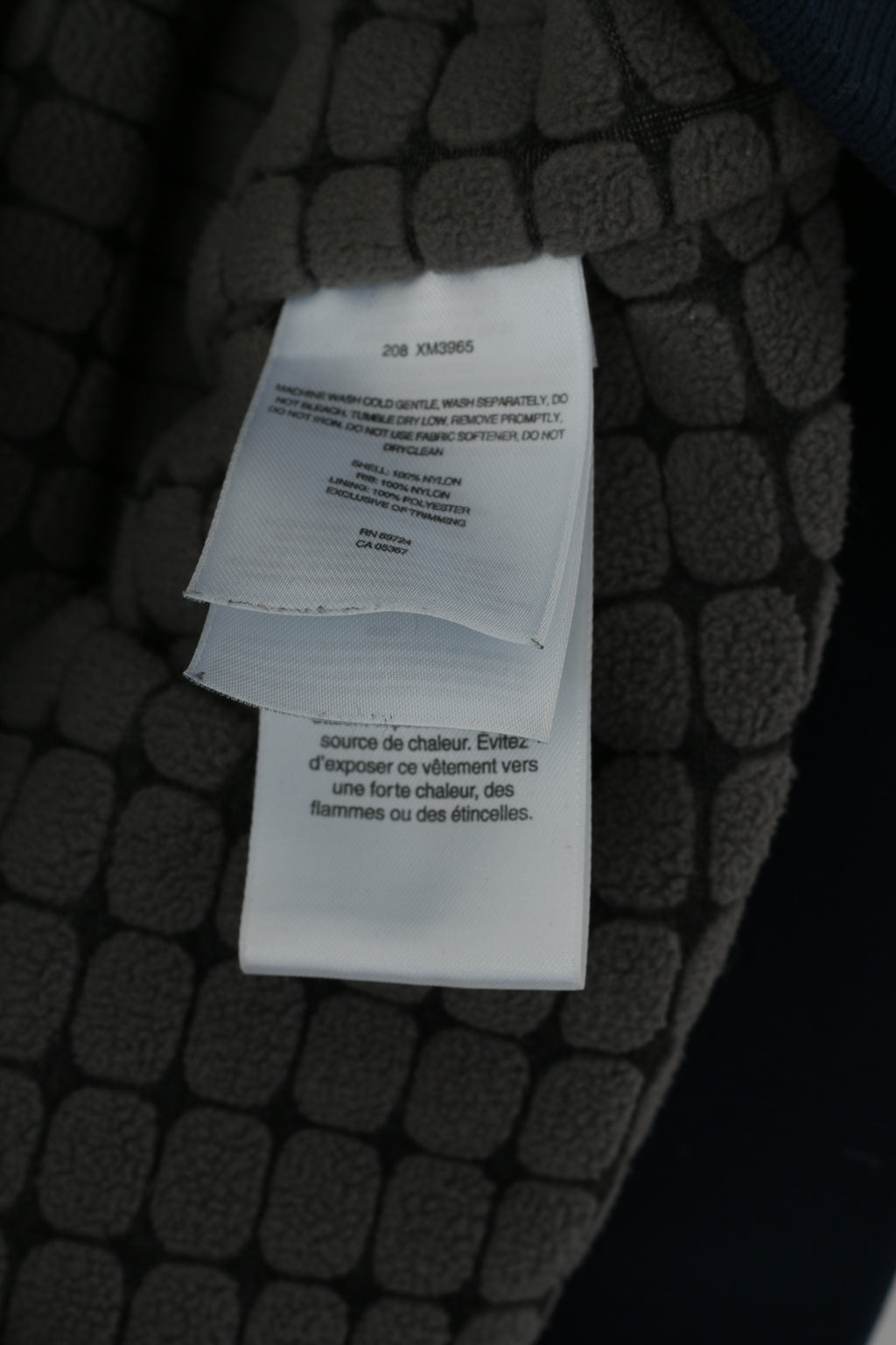 Columbia Sportswear Men XXL Bomber Jacket Navy Nylon Waterproof Fleece Lined Top