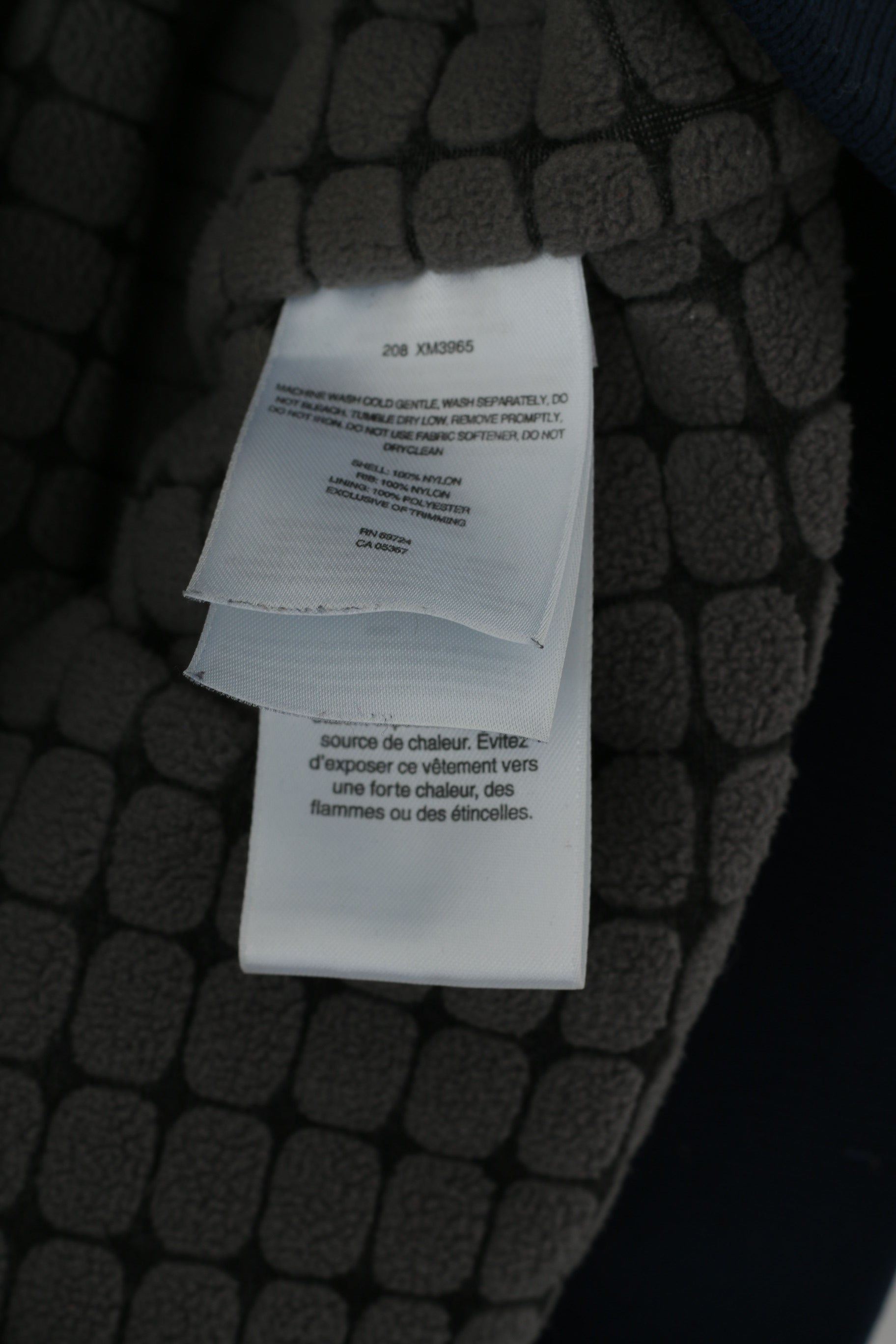 Columbia Sportswear Men XXL Bomber Jacket Navy Nylon Waterproof Fleece Lined Top