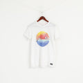H&M Jonas Claesson Boys 12-14 Age 158/164 T-Shirt White Organic Cotton Surf's Top