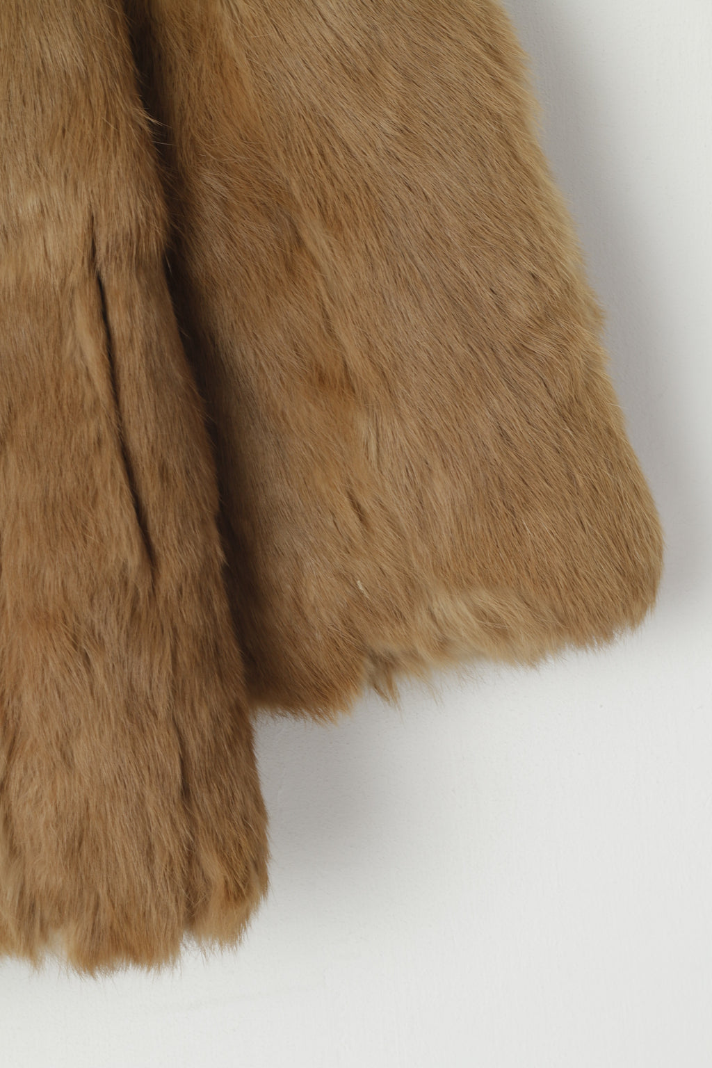 Vintage Women S Jacket Brown Authentic 100% French Rabbit Hair Soft Boho Top