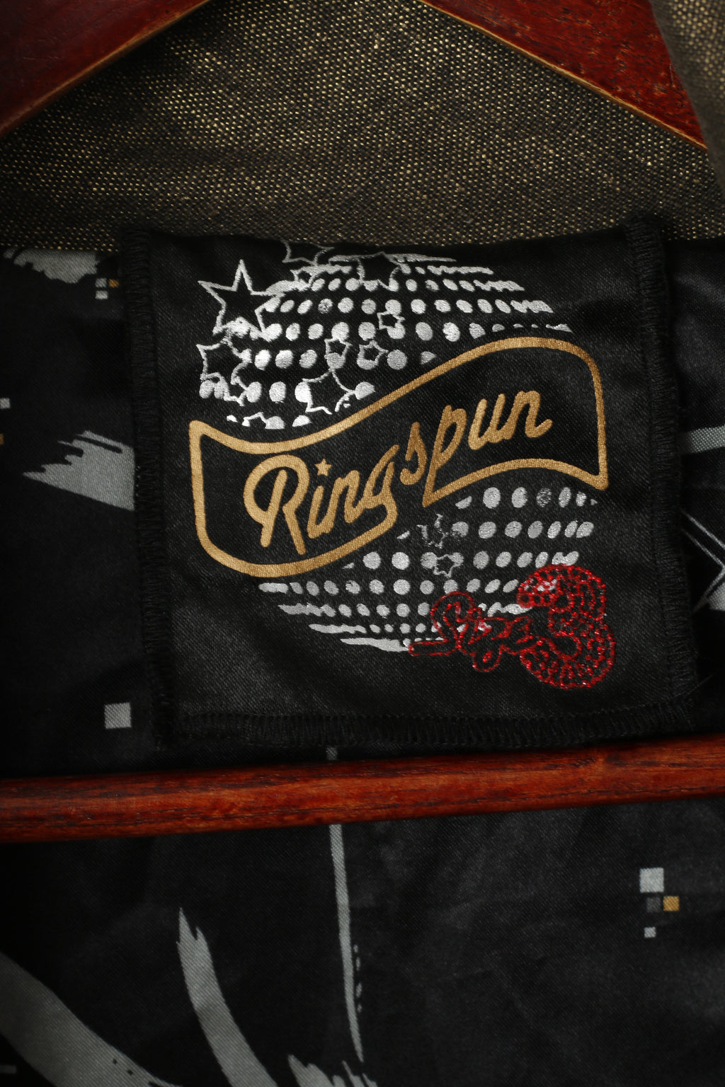 Ringspun Women 3 S Jacket Shiny Gold Turtle Neck Linen Cropped Zip Up Top