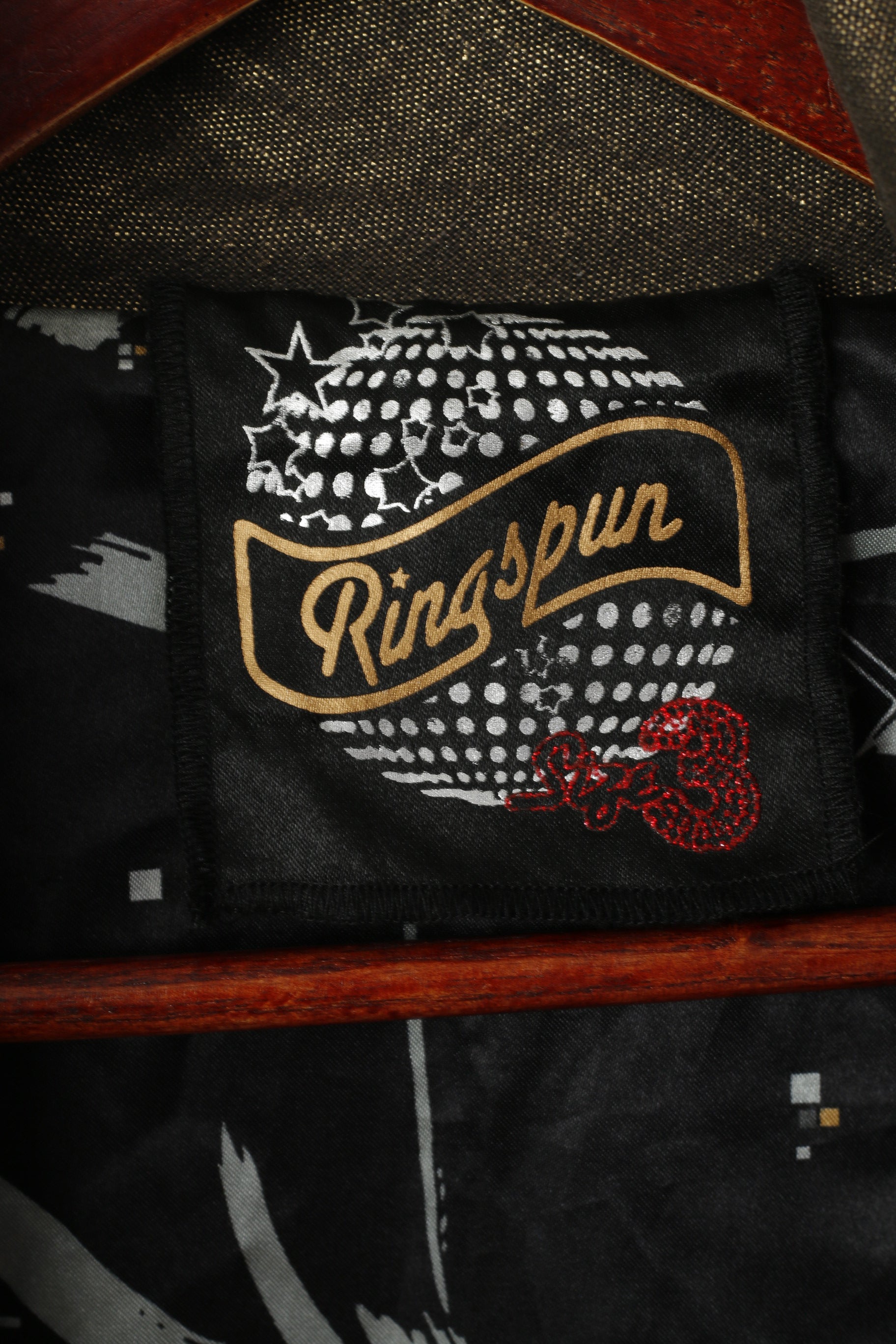 Ringspun Women 3 S Jacket Shiny Gold Turtle Neck Linen Cropped Zip Up Top