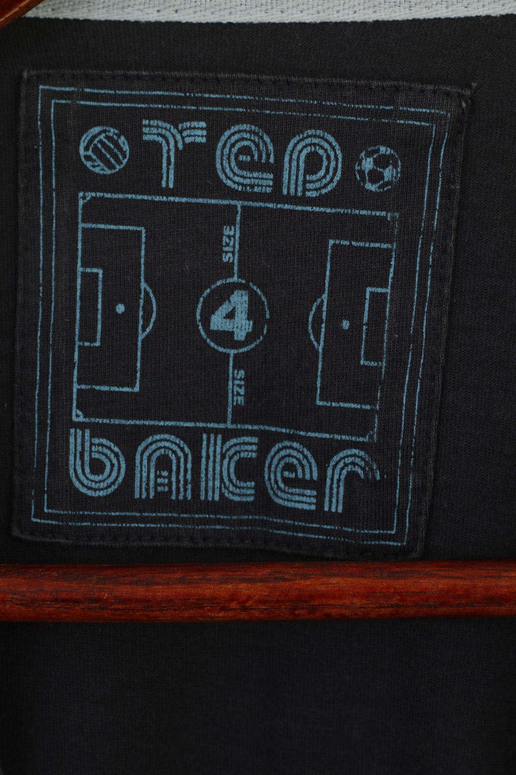 Ted Baker Men 4 L T-Shirt Grey Cotton Graphic Football Club  Sportswear Top