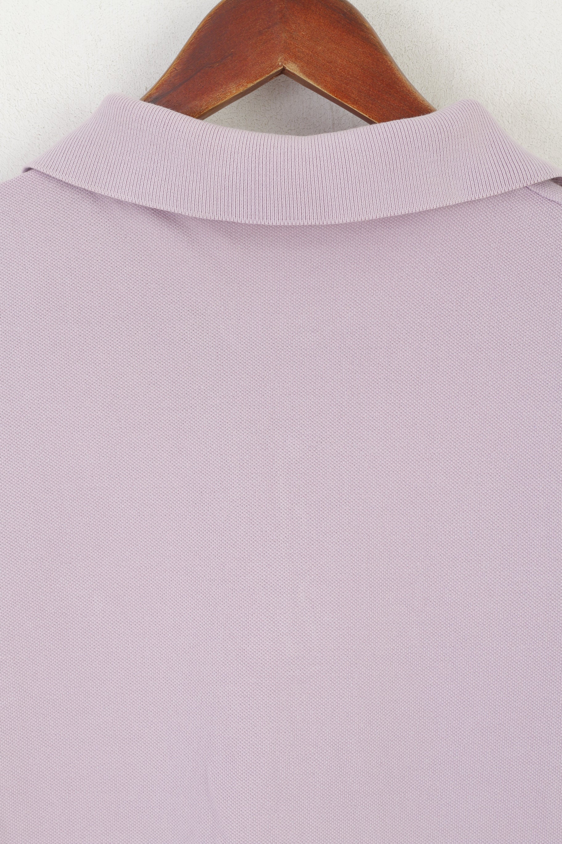 United Colors Of Benetton Women L (M) Polo Shirt Violet Cotton Vintage Sport Top