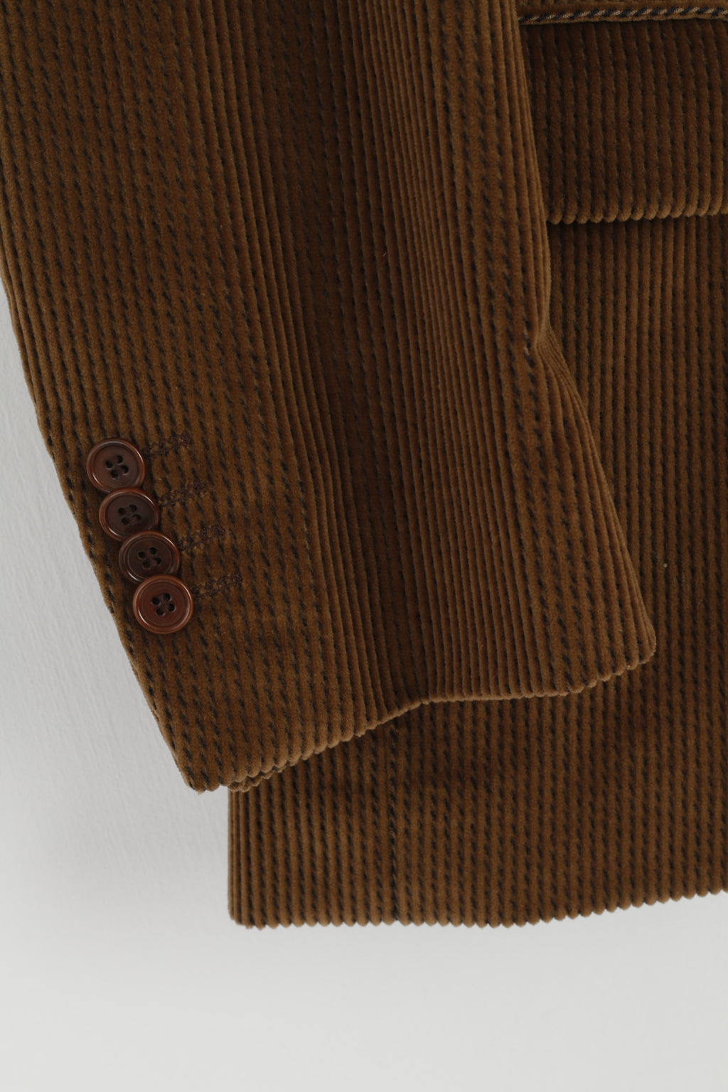 I Velluti Pontoglio Giacca Uomo 48 Blazer Marrone Velluto Velluto a Coste di Cotone Made in Italy