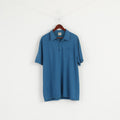 GABICCI Collezione Men XL Polo Shirt Sea Green Cotton Soft Detailed Buttons Top