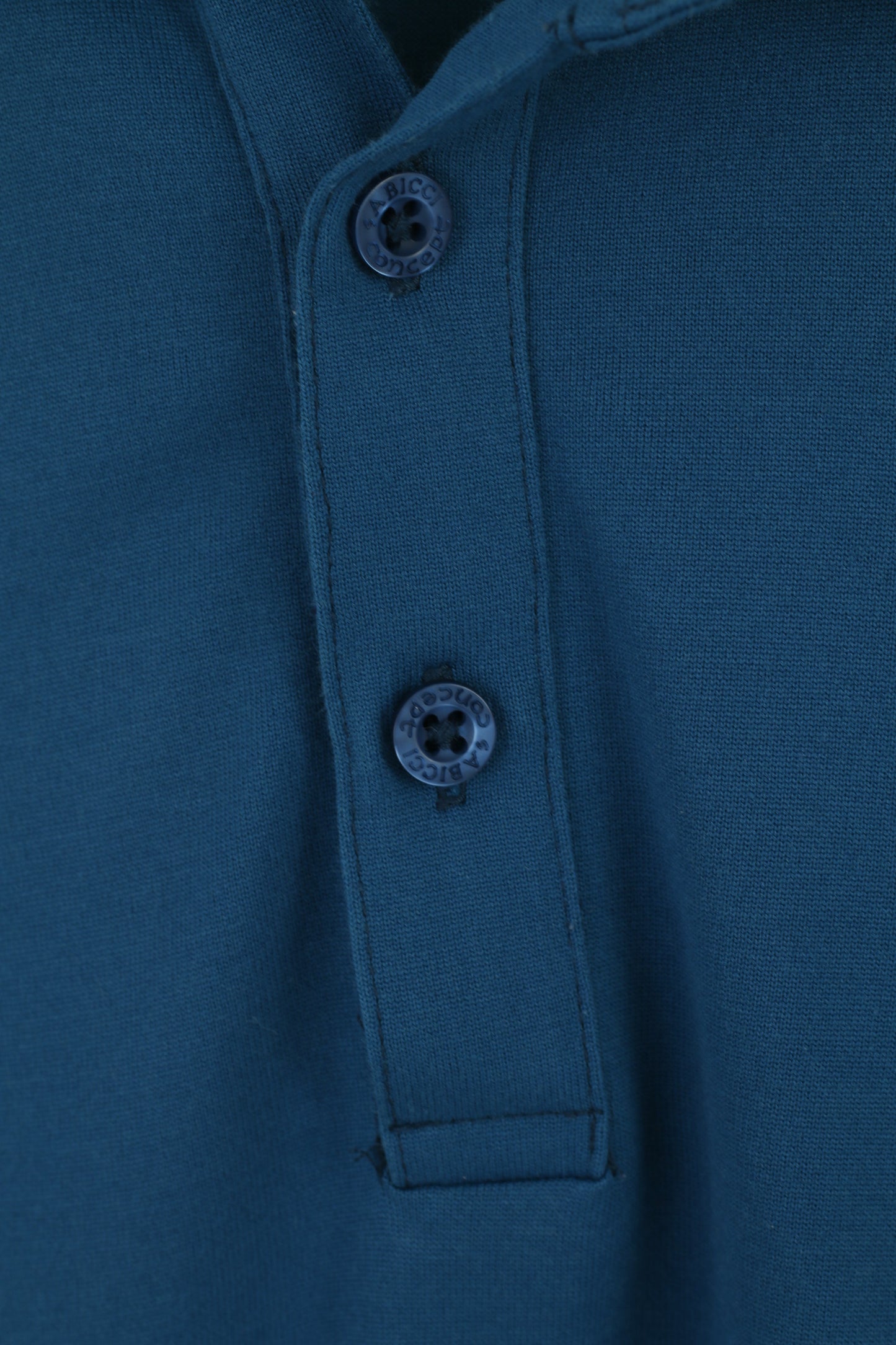 GABICCI Collezione Men XL Polo Shirt Sea Green Cotton Soft Detailed Buttons Top