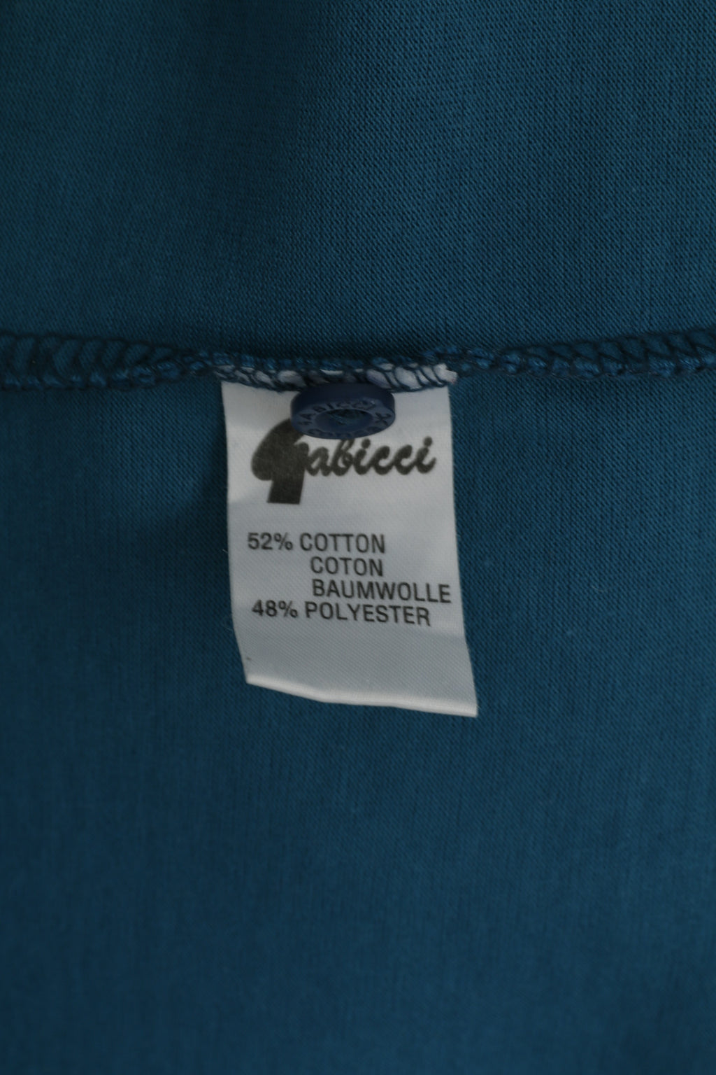 GABICCI Collezione Homme XL Polo Vert Mer Coton Doux Boutons Détaillés Haut