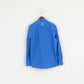 Gaastra Men XL Casual Shirt Blue Cotton Emroidered Port Noir Yachtclub Geneve Top