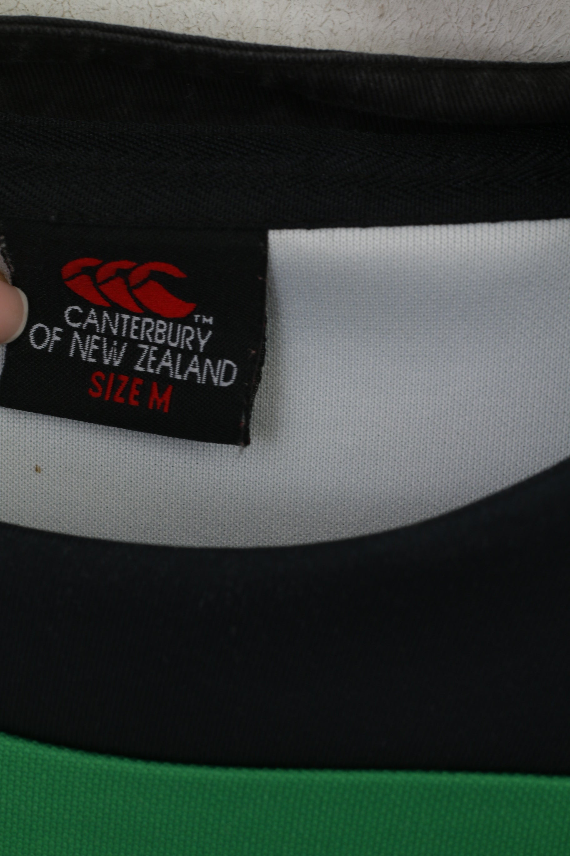 Canterbury de nouvelle-zélande hommes M chemise vert Wheatsheaf cabine équipage RFC #6 haut en maillot