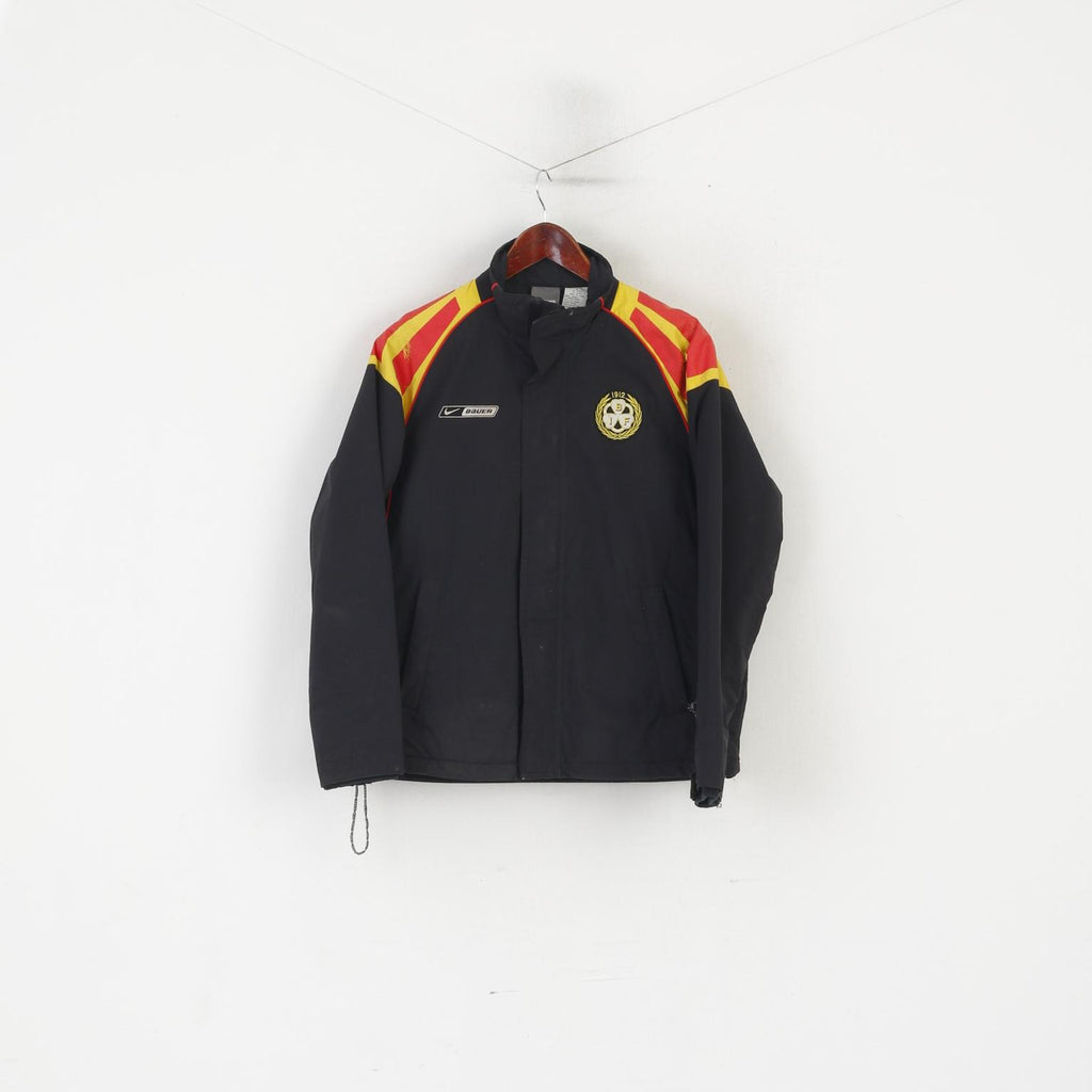 Nike Bauer Youth L 12-14 Age Jacket Black Nylon Brynäs IF Ice Hockey Vintage Top