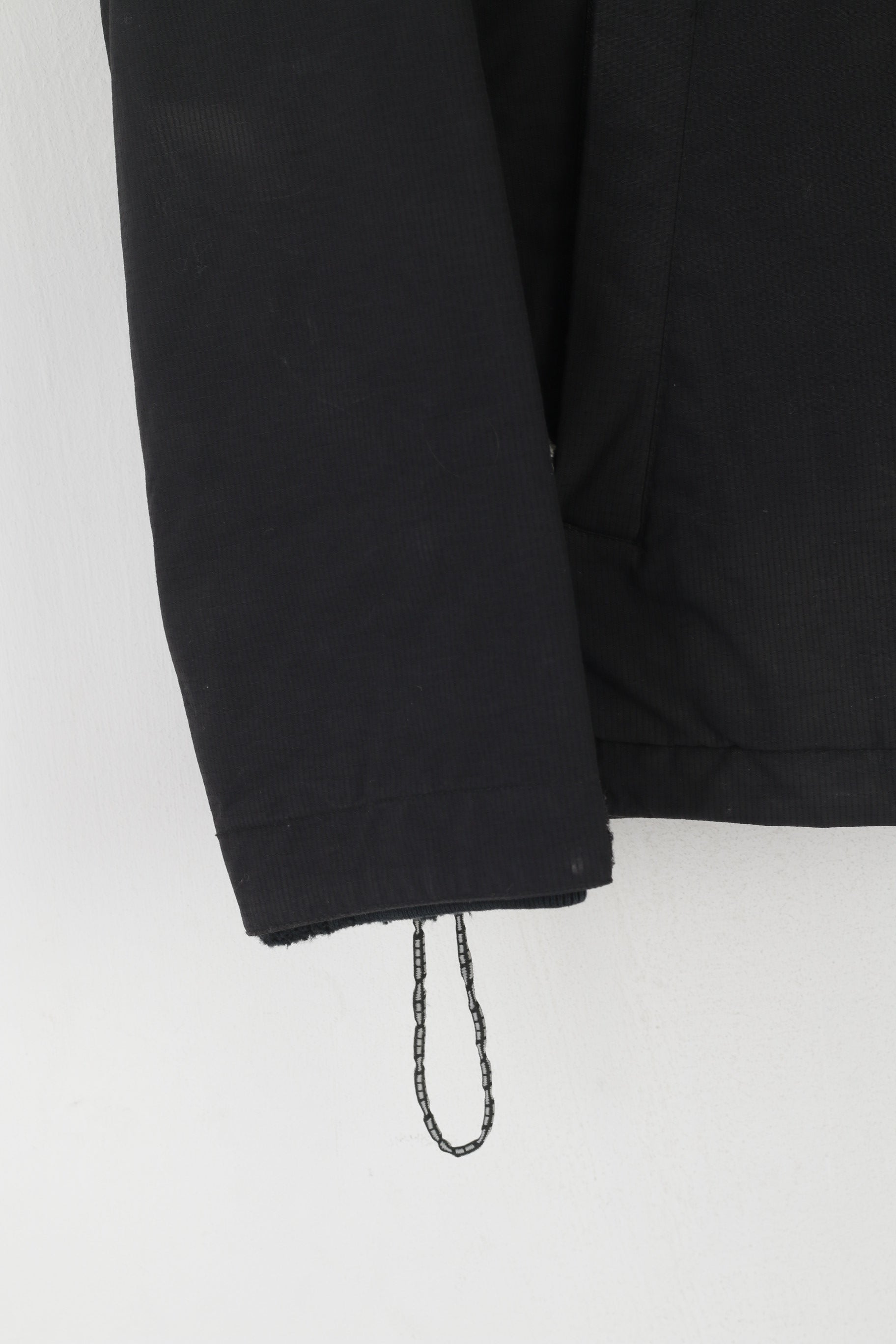 Nike Bauer Youth L 12-14 Age Veste Noir Nylon Brynäs IF Hockey sur glace haut vintage