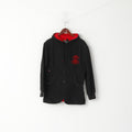 Ecko Unltd. Men S Sweatshirt Black Cotton Detailed Hooded Button Front Top