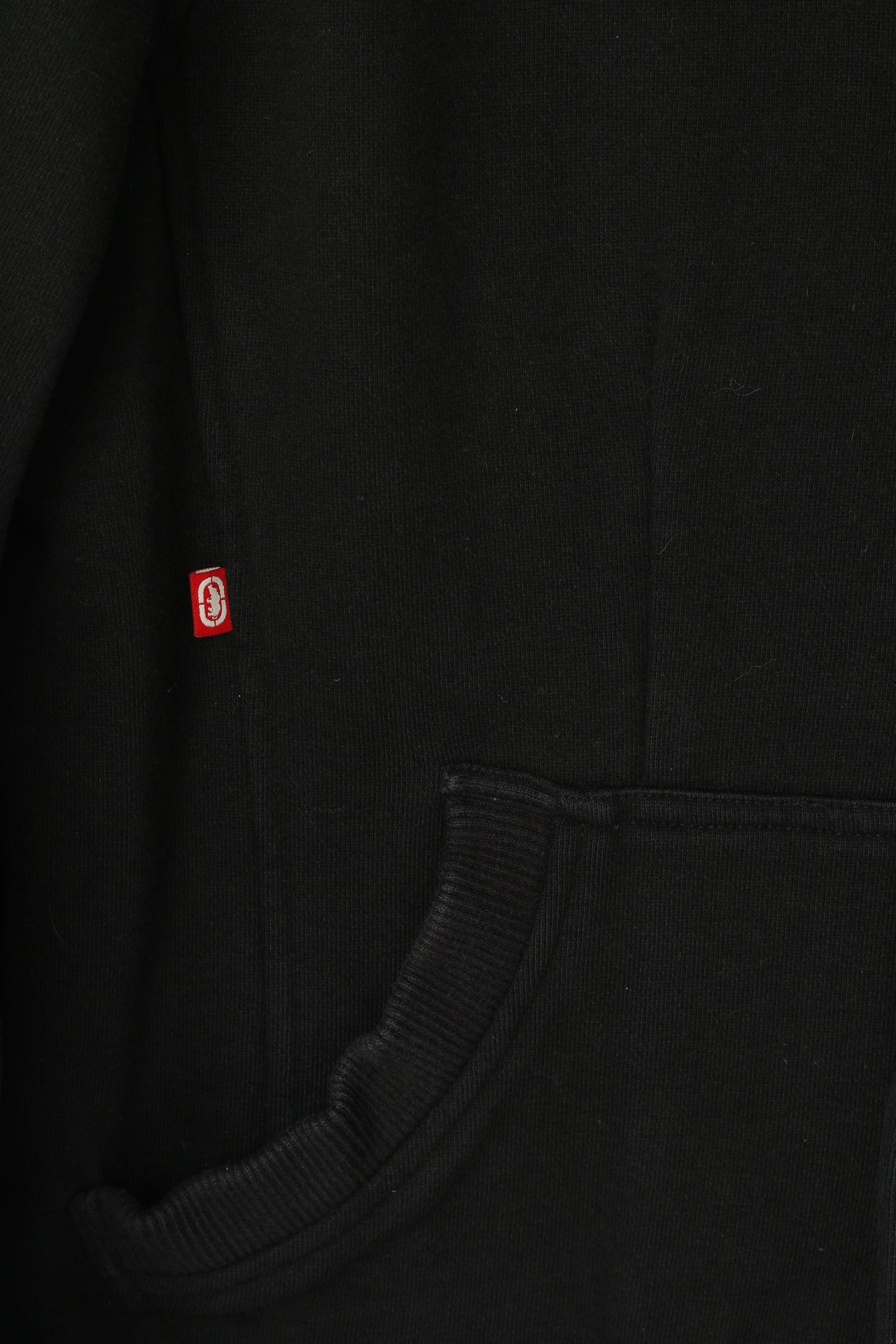Ecko Unltd. Men S Sweatshirt Black Cotton Detailed Hooded Button Front Top