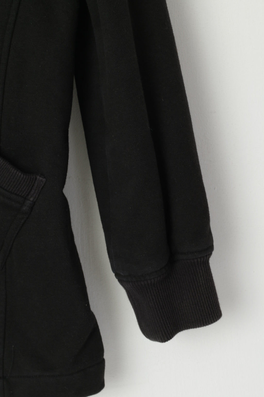 Ecko Unltd. Sweat-shirt à capuche en coton noir pour hommes, bouton détaillé sur le devant