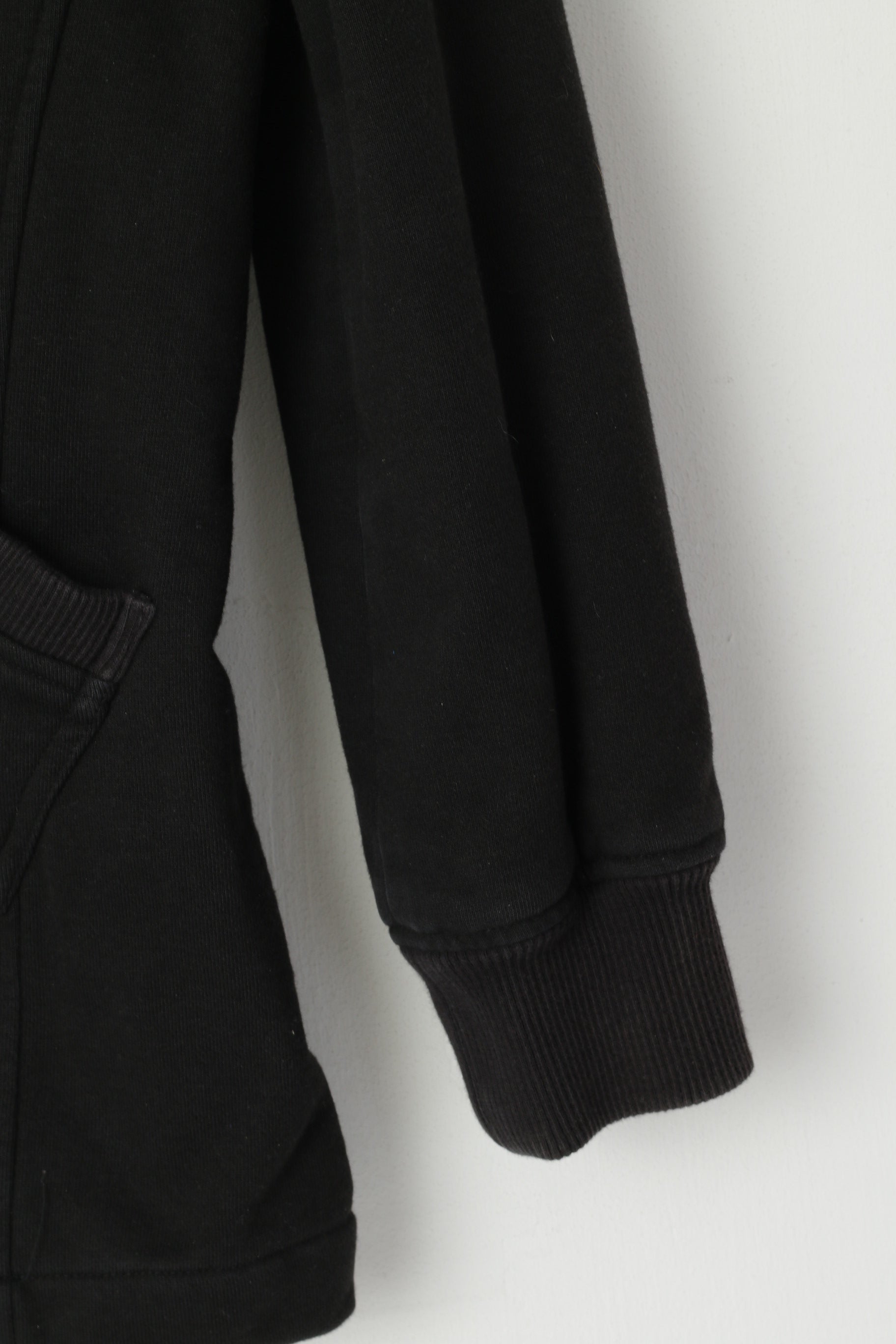 Ecko Unltd. Sweat-shirt à capuche en coton noir pour hommes, bouton détaillé sur le devant