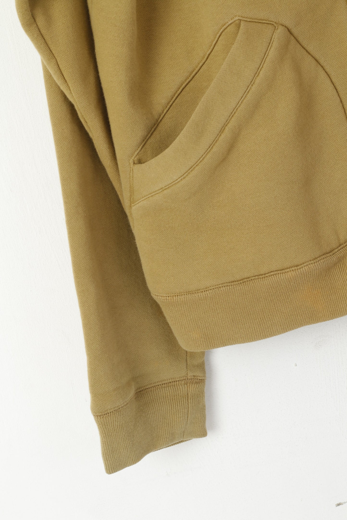 Ralph Lauren Polo Jeans Co Uomo L Felpa Top classico in cotone marrone con zip intera