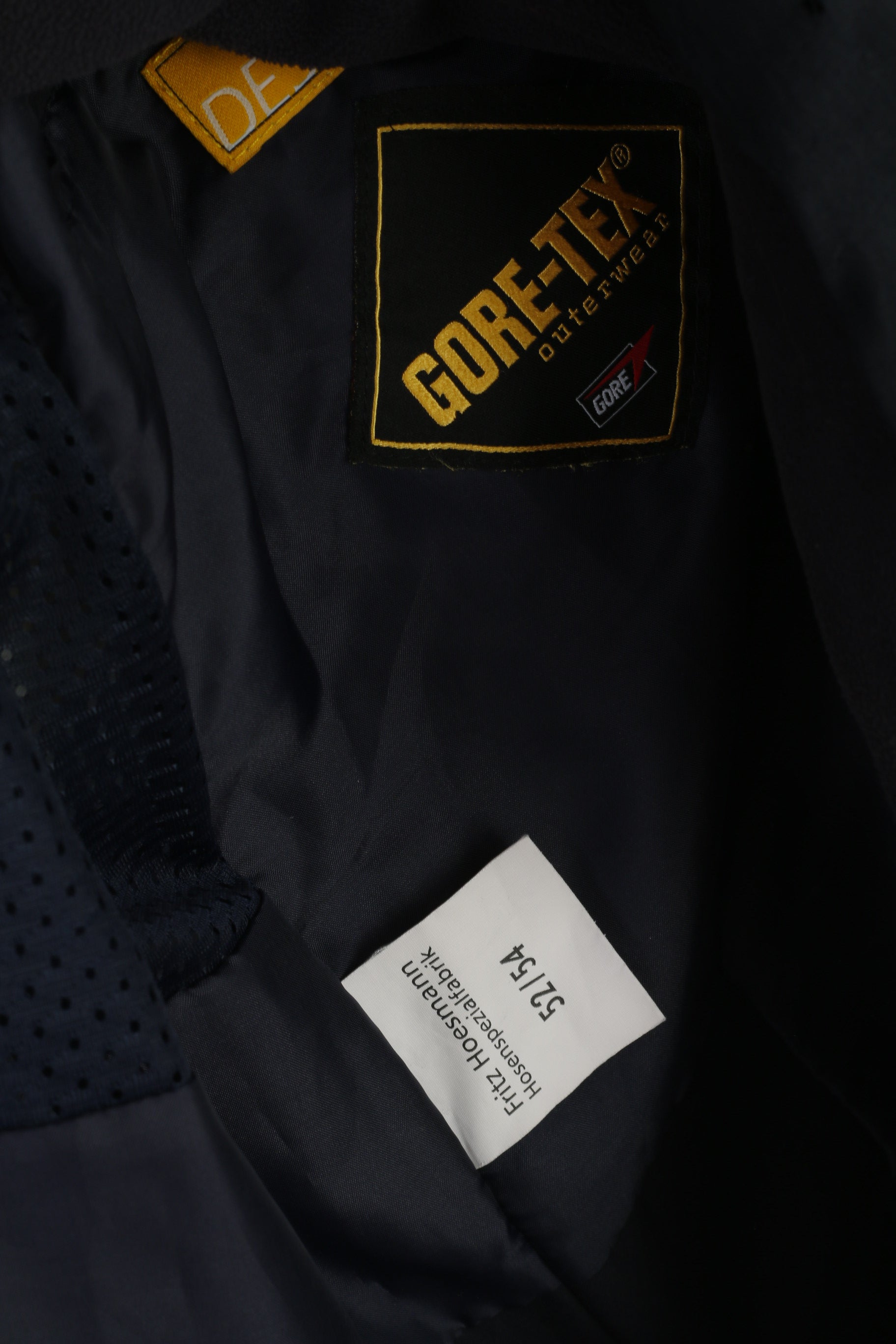 Fritz Hoesmann Men 52/54 L Jacket Navy Deutsche Post Gore-Tex Removable Fleece Top