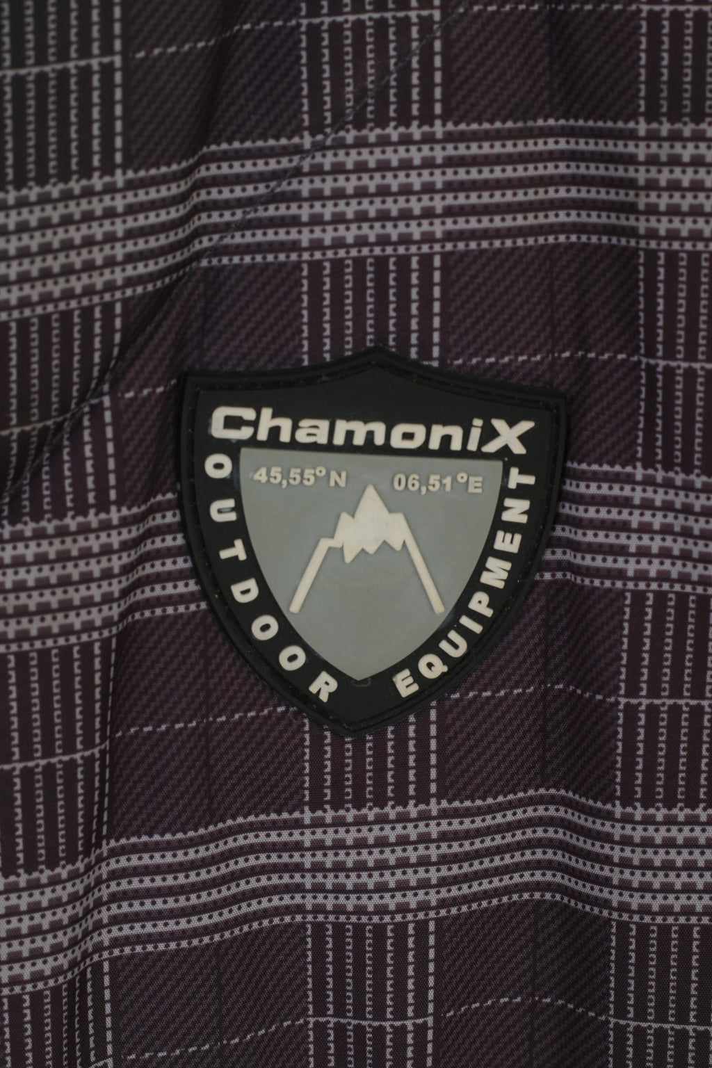 Chamonix Men M Bodywarmer Purple Check Fill Zip Padded Outdoor Sport Vest