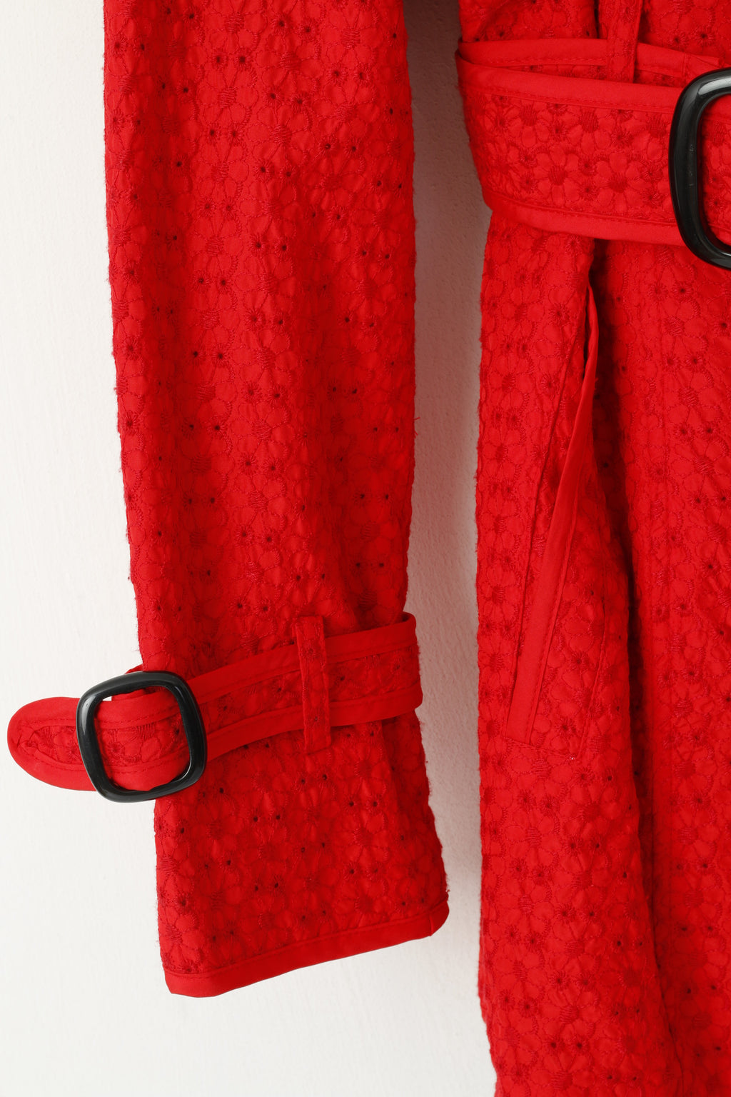 Green With Envy Femme L (M) Veste Rouge Green Envy Manteau léger avec ceinture