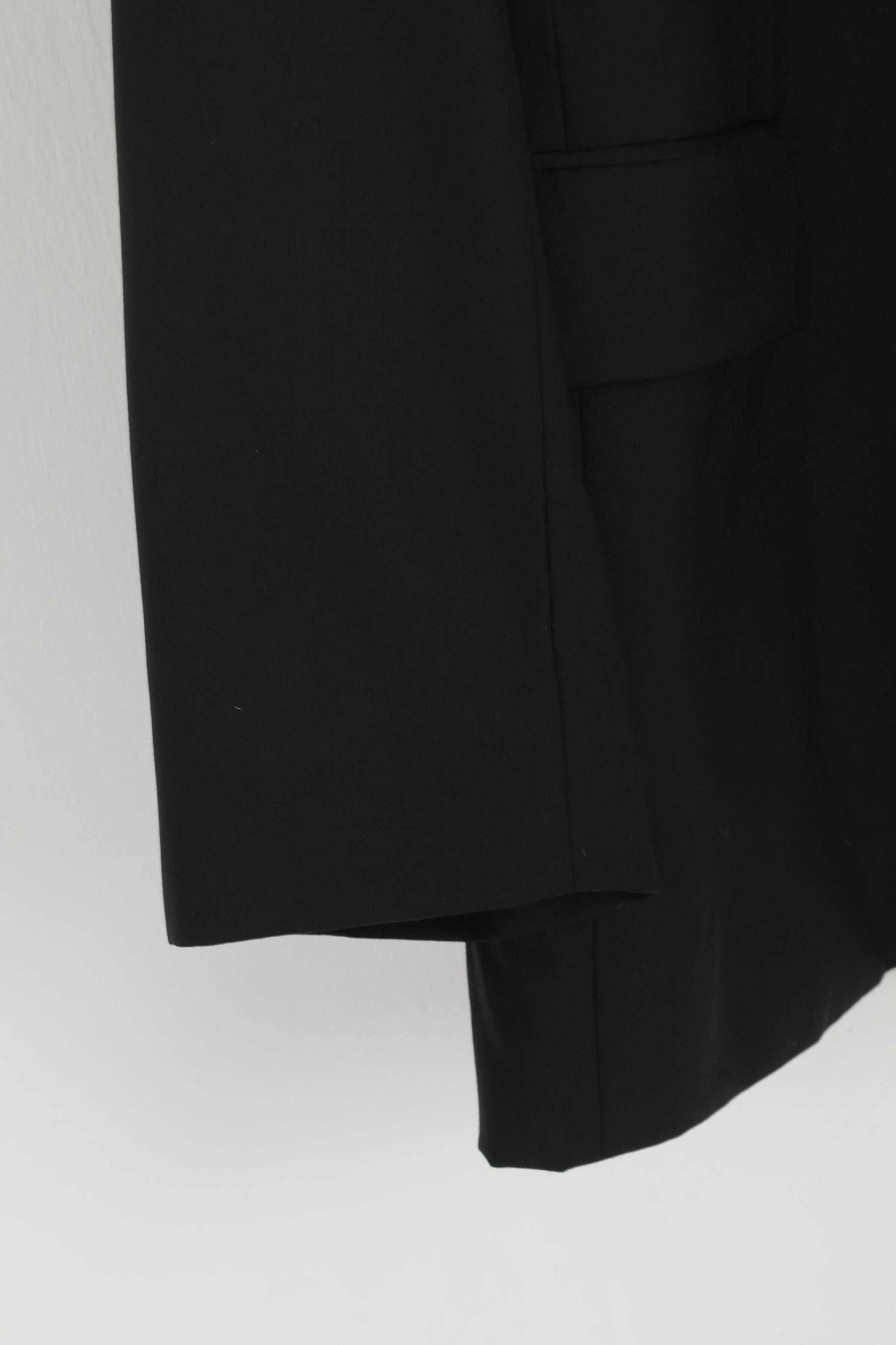 Hugo Boss Uomo 52 L 122 Blazer Nero 100% Lana Giacca Pavese2 monopetto