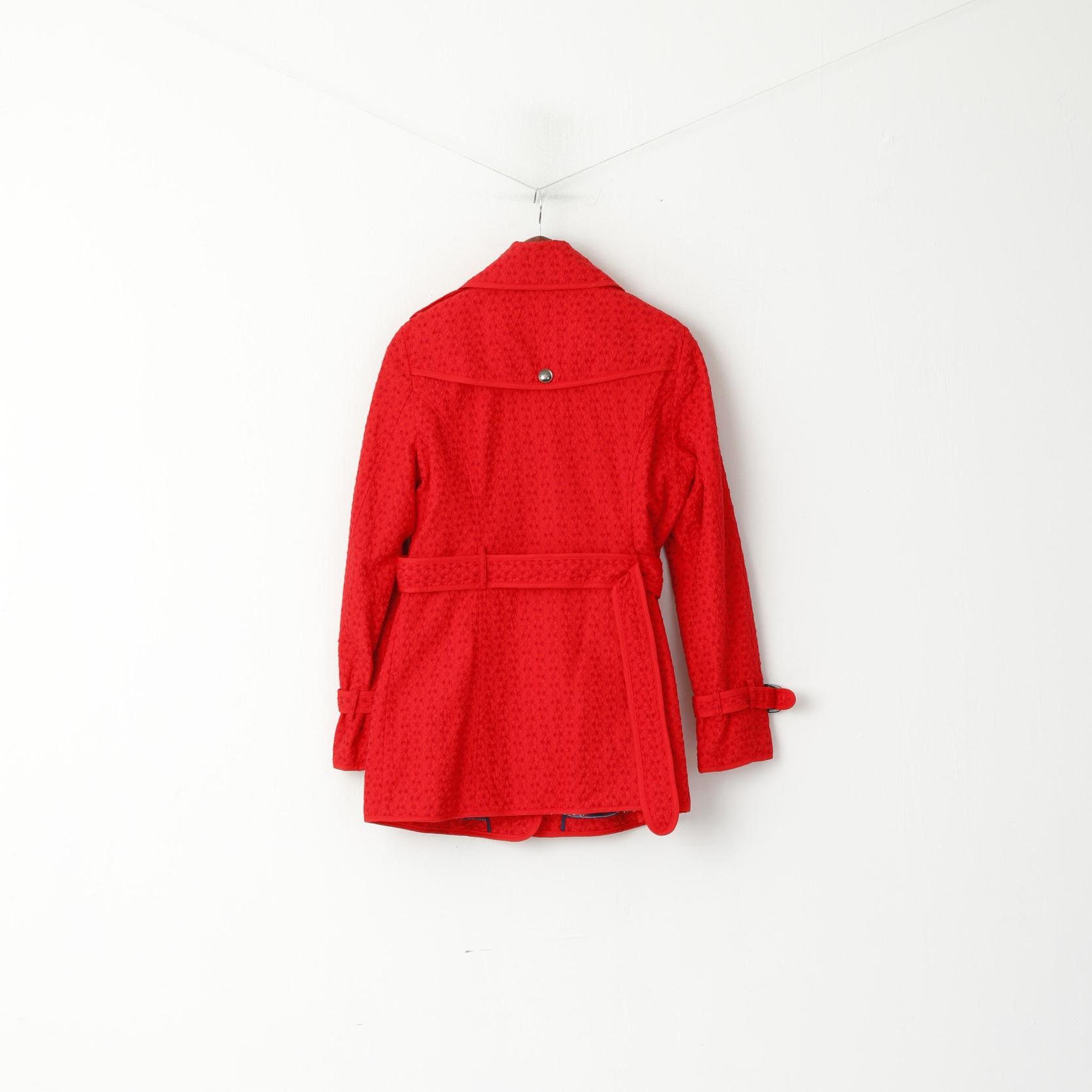 Green With Envy Femme L (M) Veste Rouge Green Envy Manteau léger avec ceinture