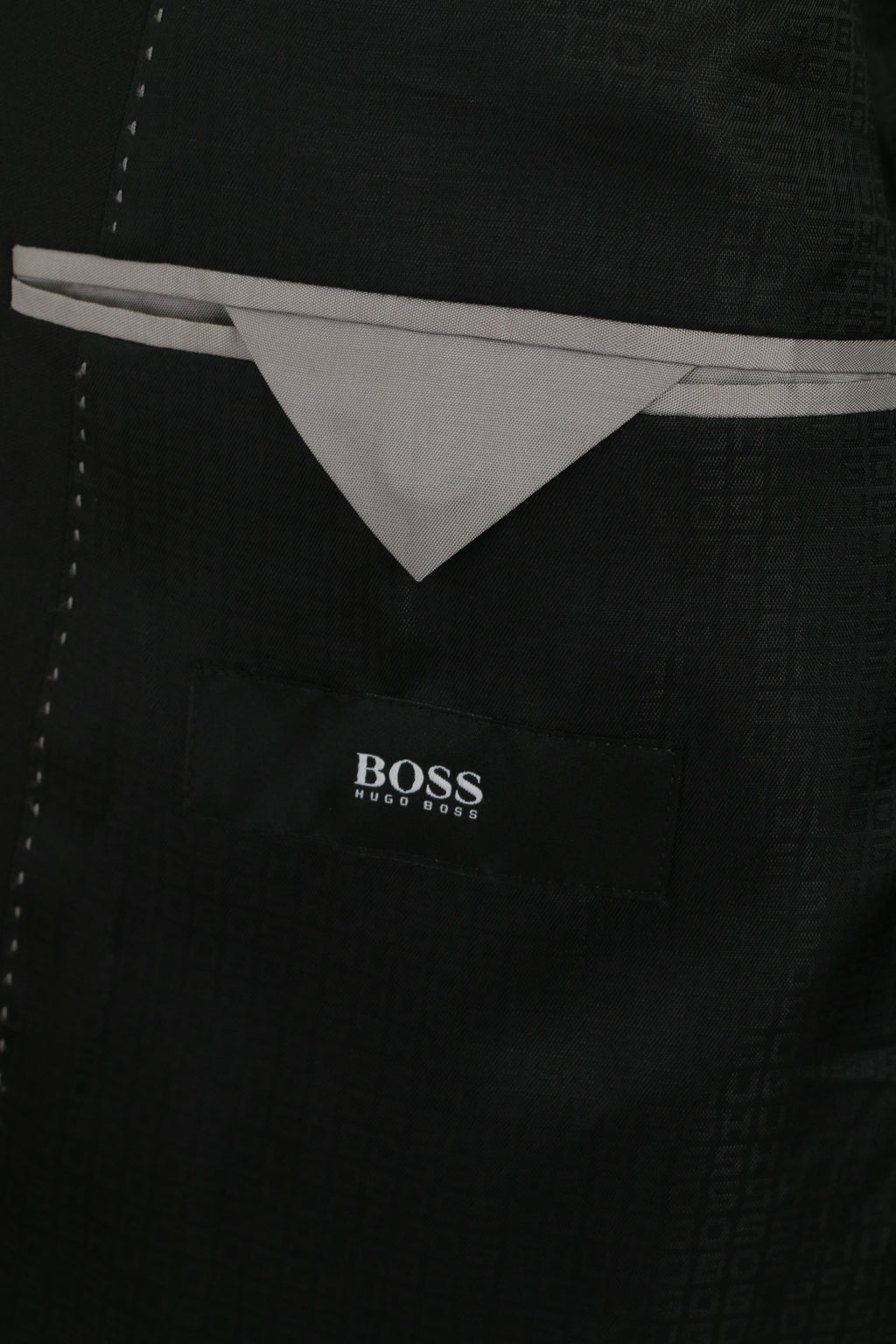 Hugo Boss Uomo 52 L 122 Blazer Nero 100% Lana Giacca Pavese2 monopetto
