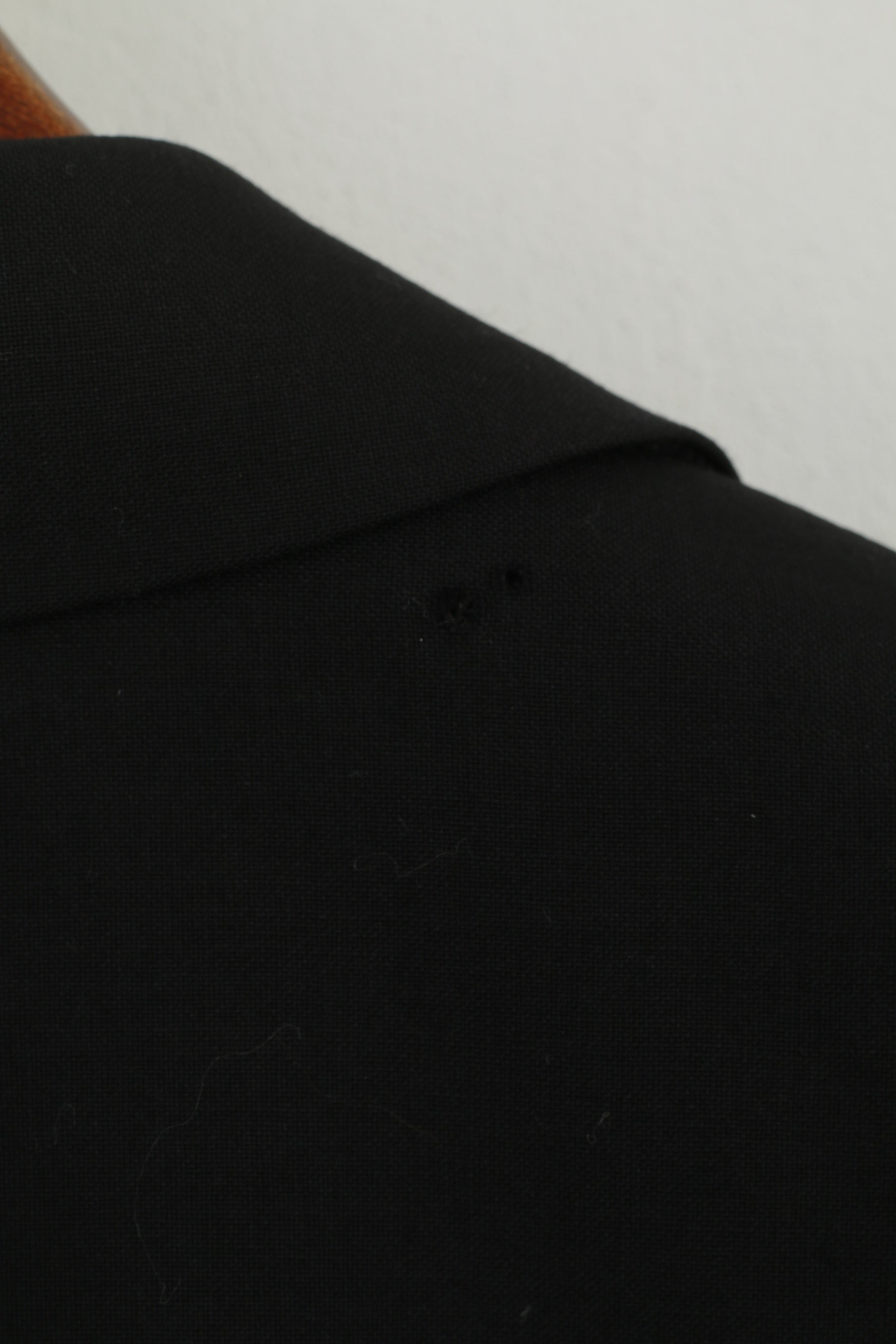 Hugo Boss Uomo 52 L 122 Blazer Nero 100% Lana Giacca Pavese2 monopetto