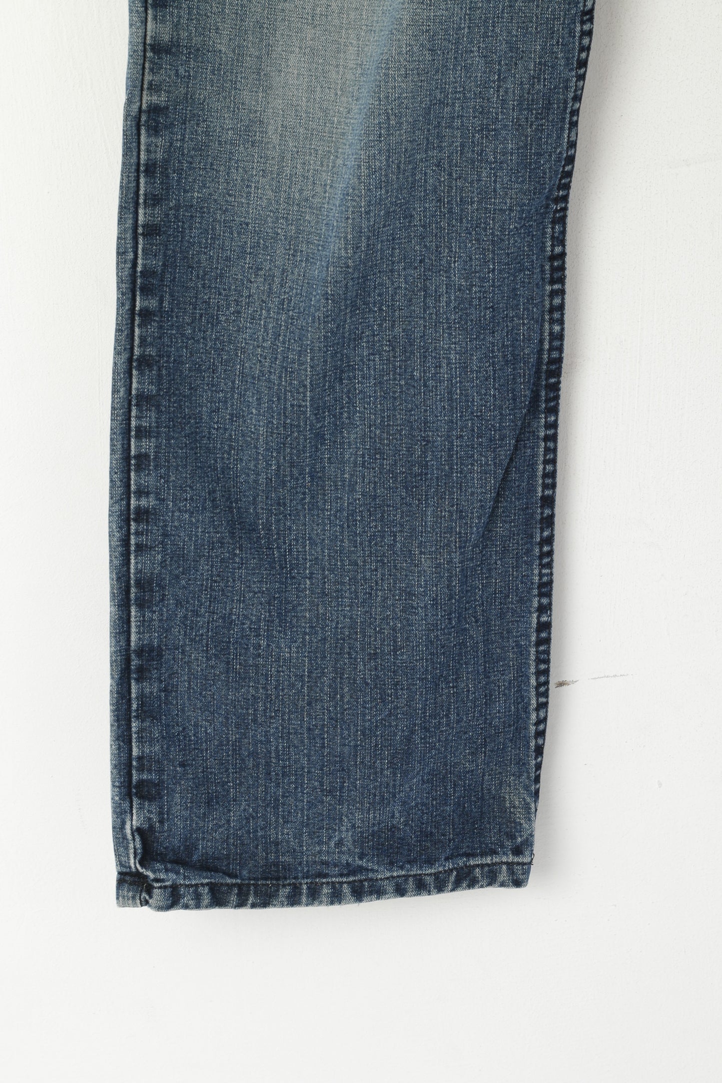 Armani Exchange Uomo 32 Jeans Pantaloni Navy Cotton AX Easy Fit Pantaloni dritti