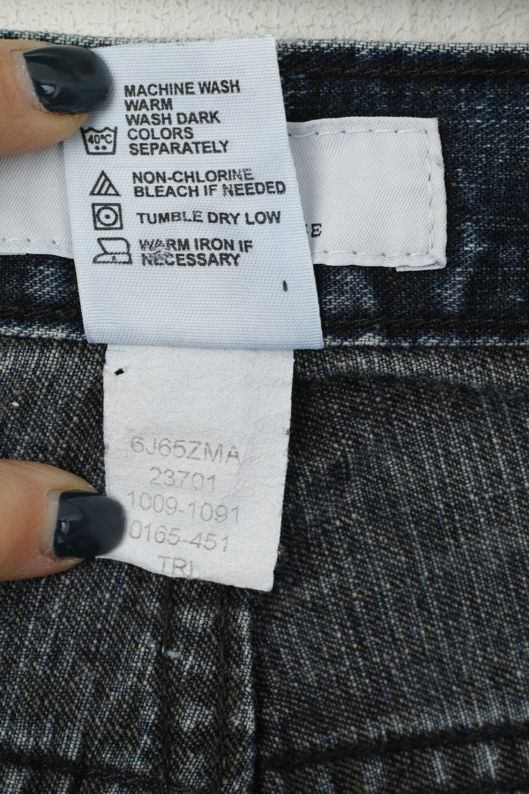 Armani Exchange Pantalon en jean 32 pour homme Pantalon droit en coton bleu marine AX Easy Fit