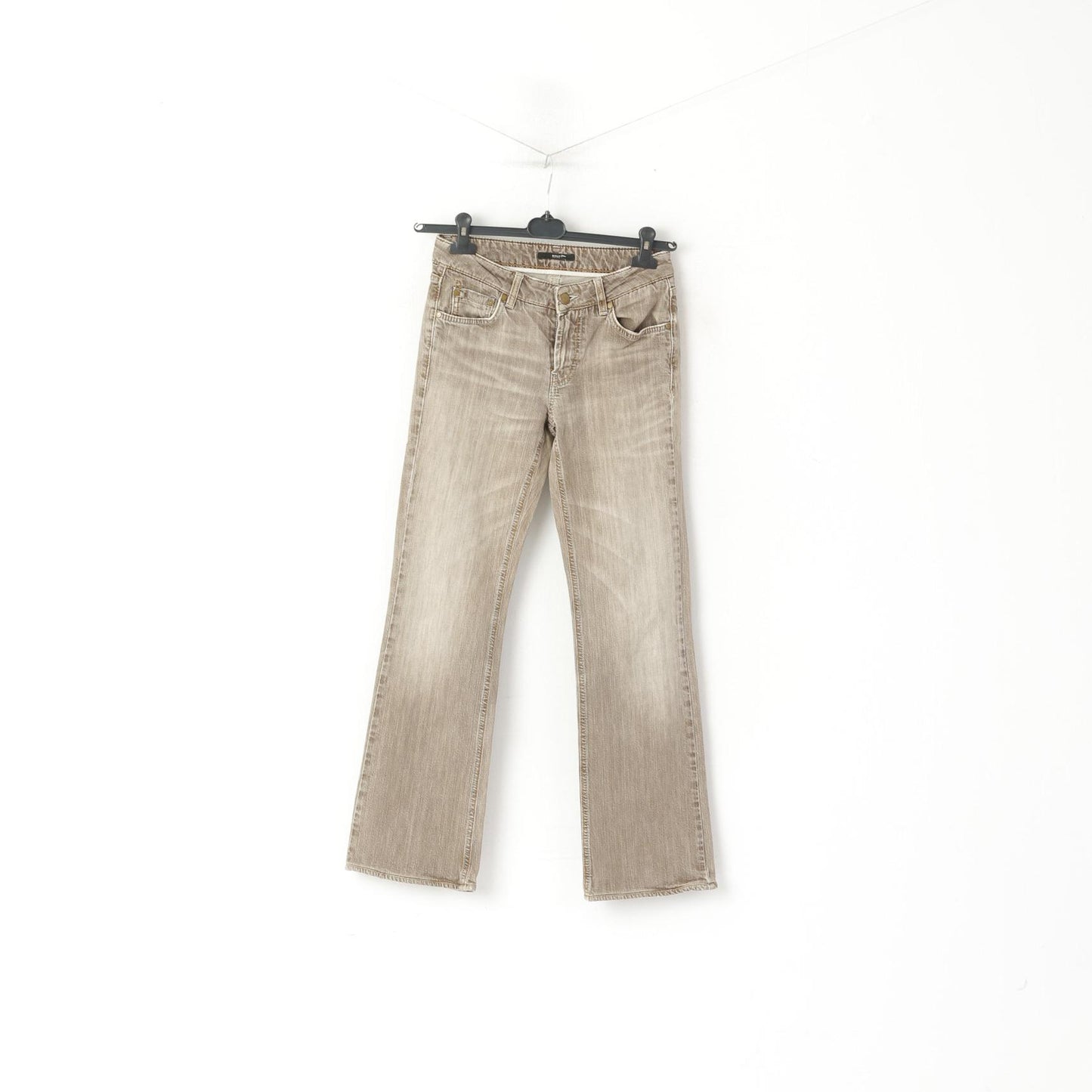 Pantaloni Hugo Boss Donna 27 Jeans marroni Pantaloni denim vintage in cotone