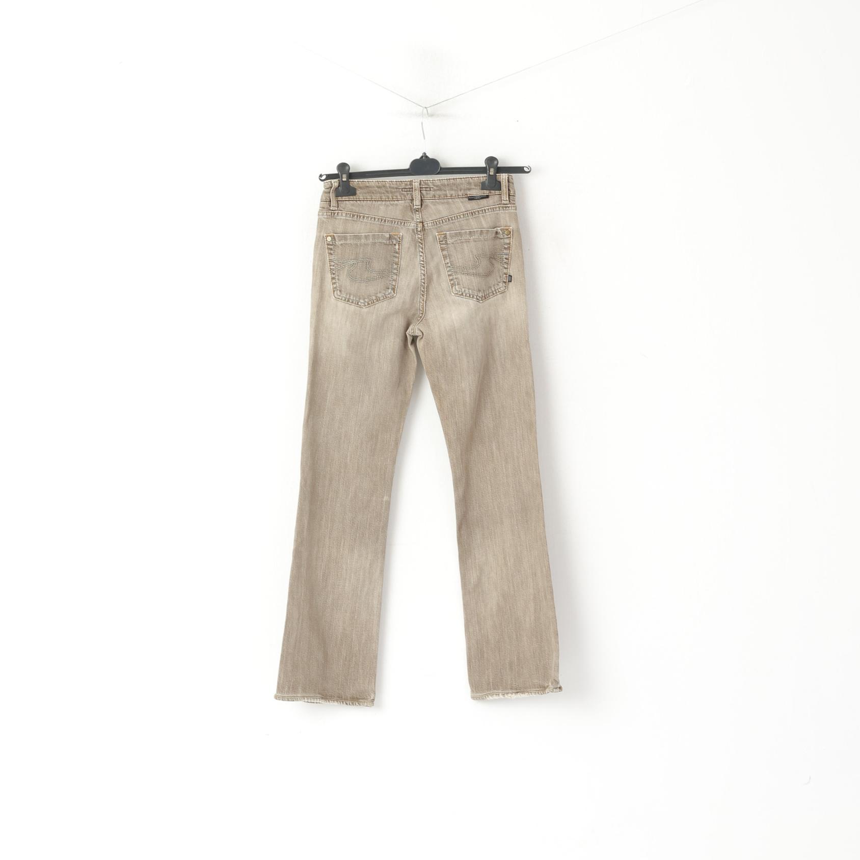 Hugo Boss Women 27 Trousers Brown Jeans Cotton Vintage Denim Pants