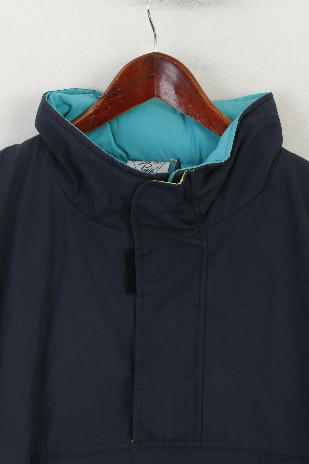 Puls H&amp;M Uomo 50 M Giacca pullover Blu scuro Vintage Zip Collo con cappuccio da sci Tasca a marsupio