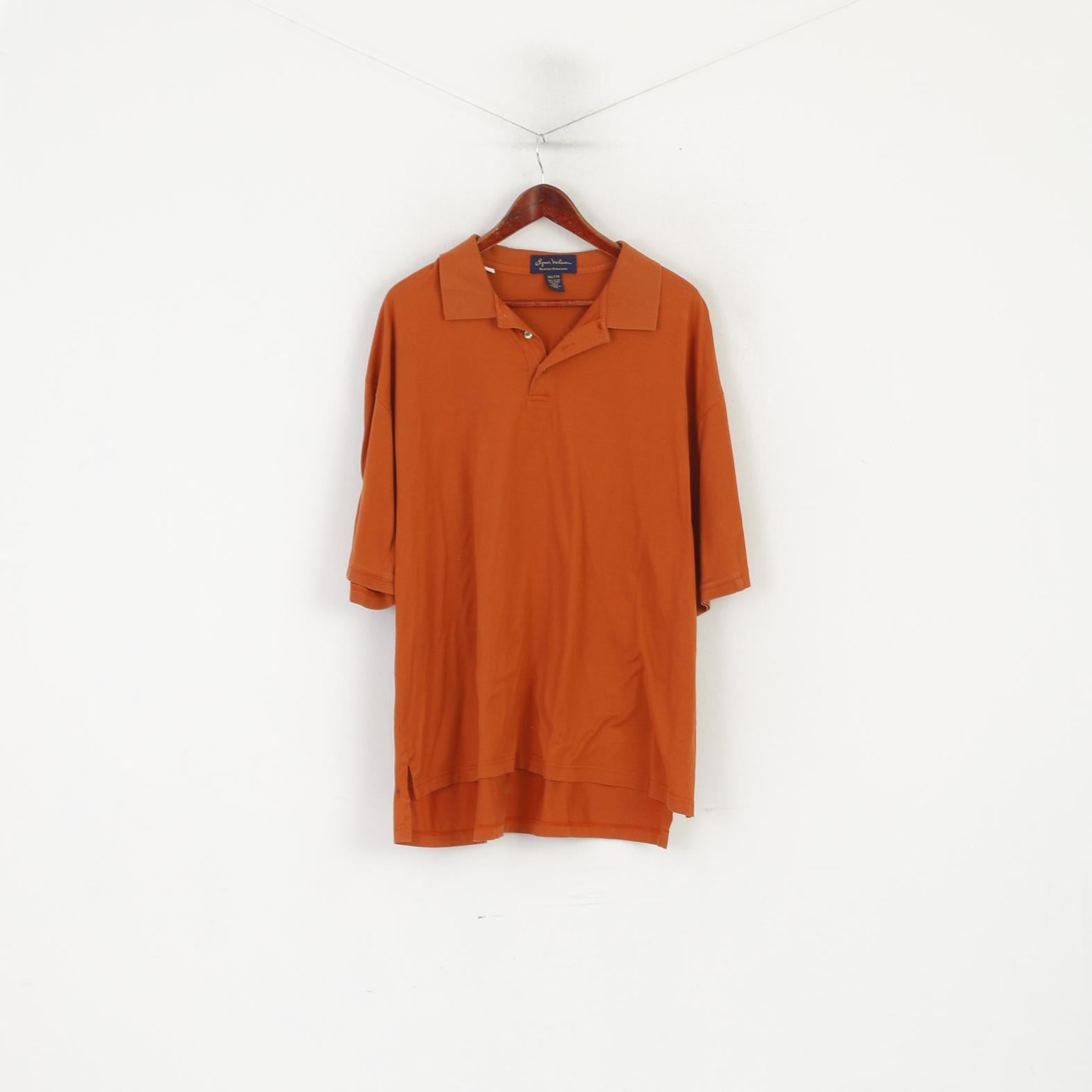 Byron Nelson Eleven Straight Mes XXL Polo Texas Orange Coton Golf Top