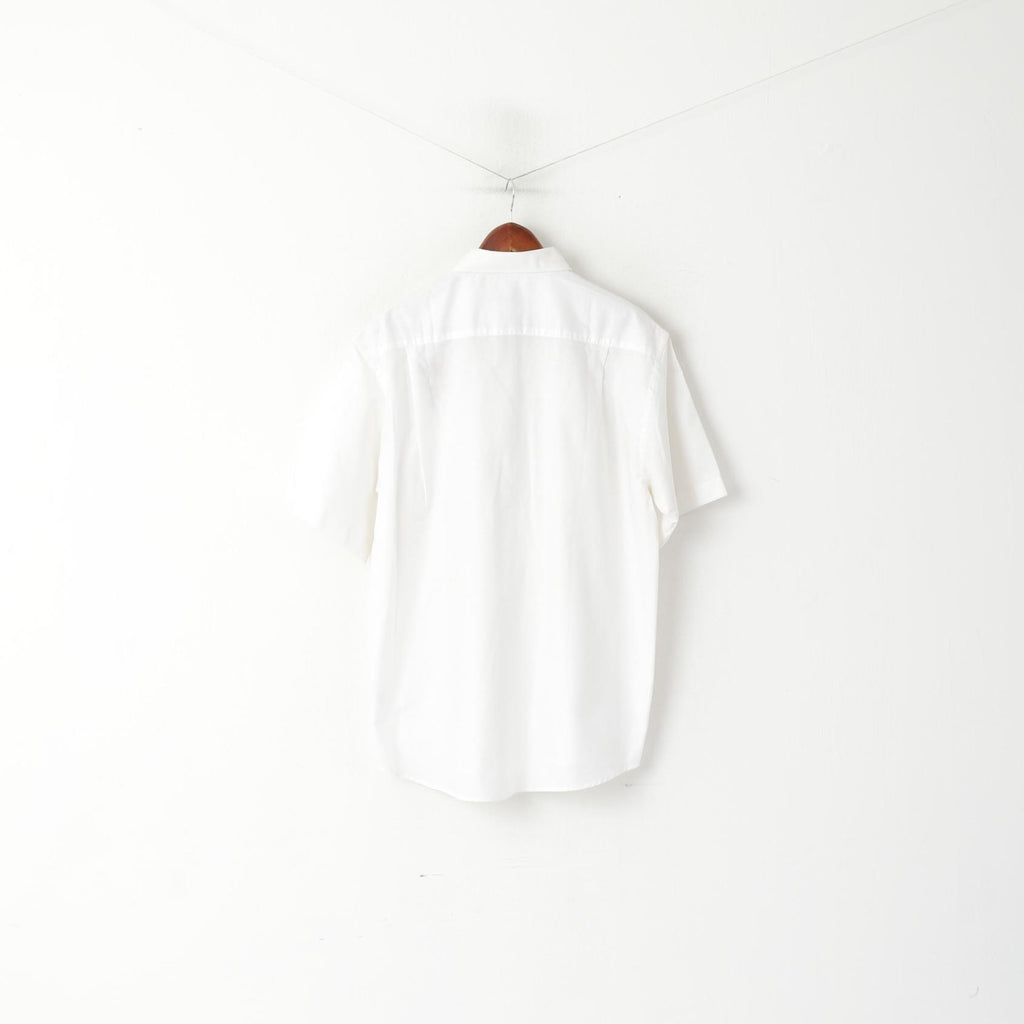 Fruit of the Loom Men L 41/42 Casual Shirt White Cotton Wir in Horst 2012 Top