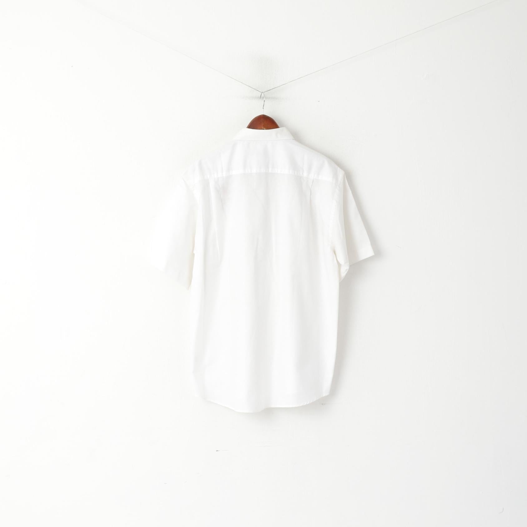 Fruit of the Loom Men L 41/42 Casual Shirt White Cotton Wir in Horst 2012 Top