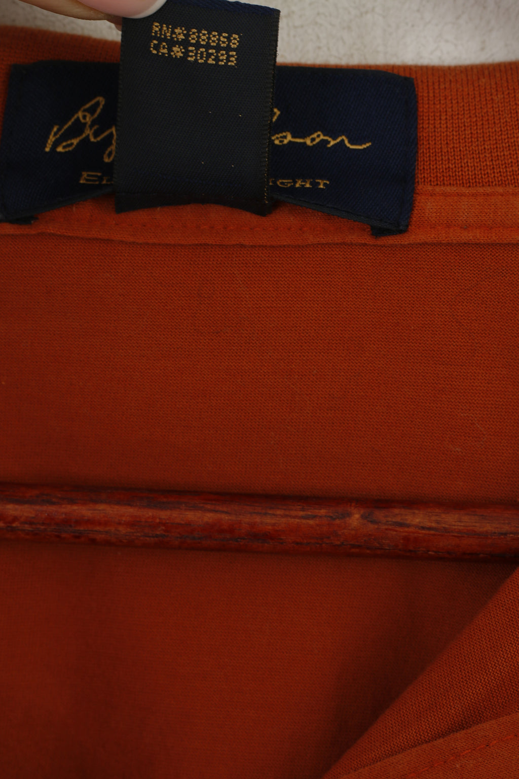 Byron Nelson Eleven Straight Mes XXL Polo Texas Orange Coton Golf Top