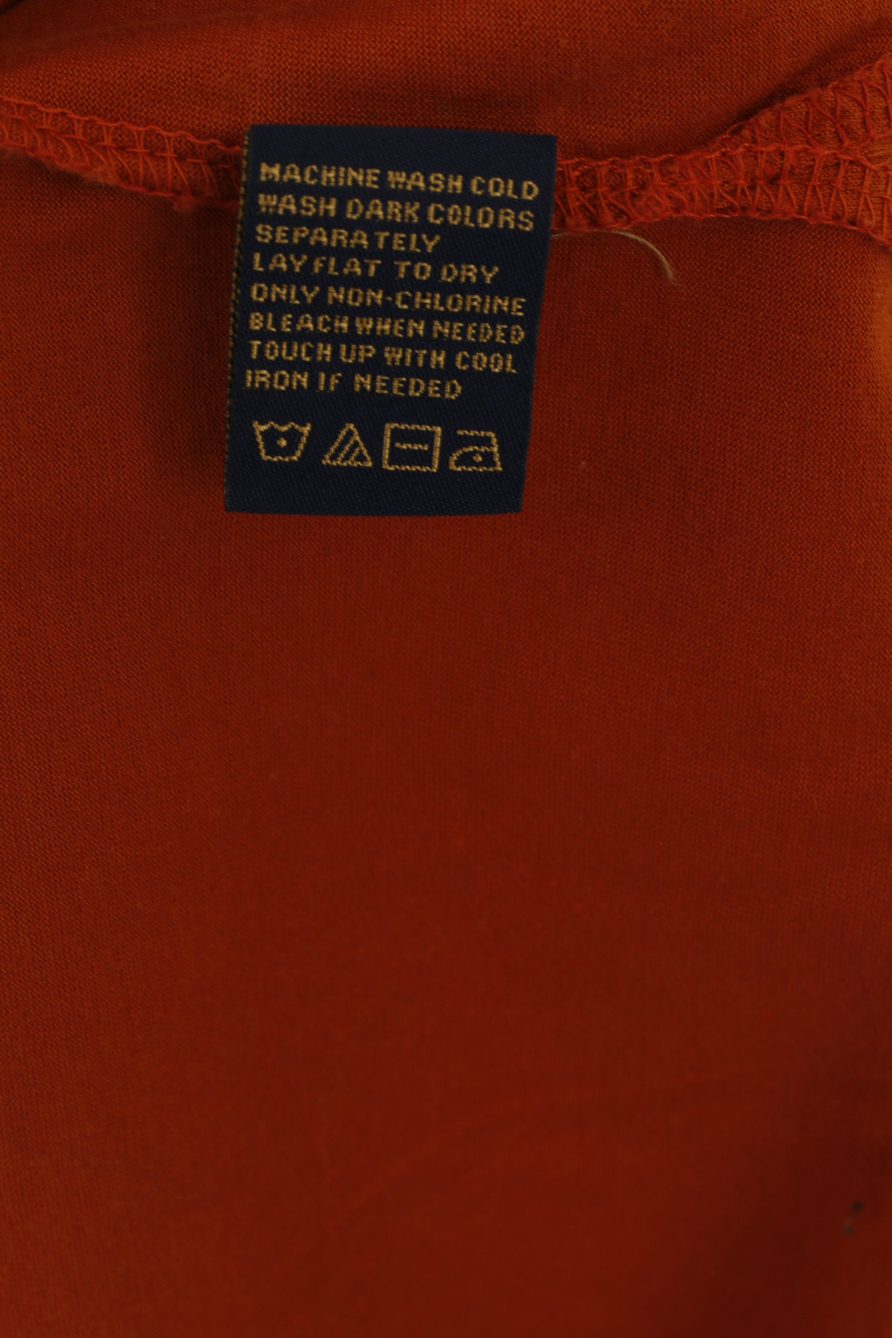 Byron Nelson Eleven Straight Mes XXL Polo Texas Orange Coton Golf Top