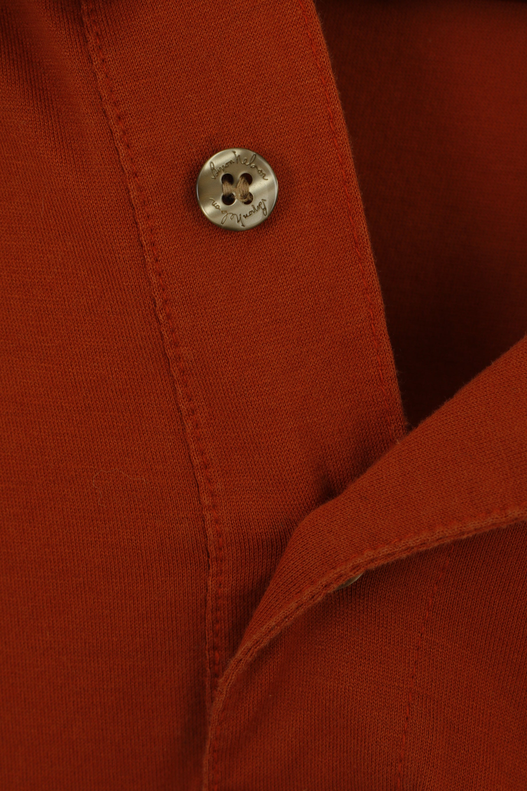 Byron Nelson Eleven Straight Mes XXL Polo Texas Orange Coton Golf Top