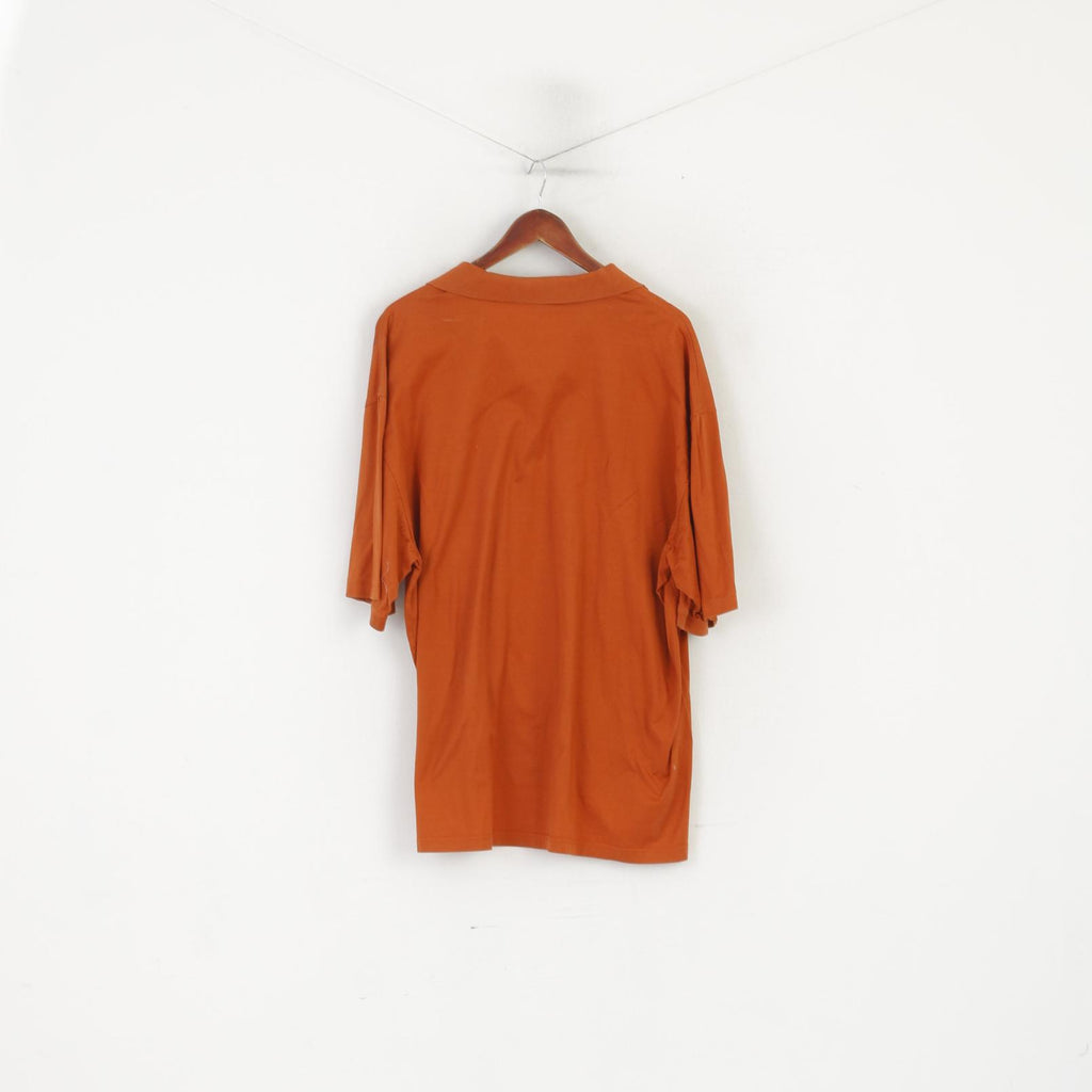 Byron Nelson Eleven Straight Mes XXL Polo Texas Orange Coton Golf Top