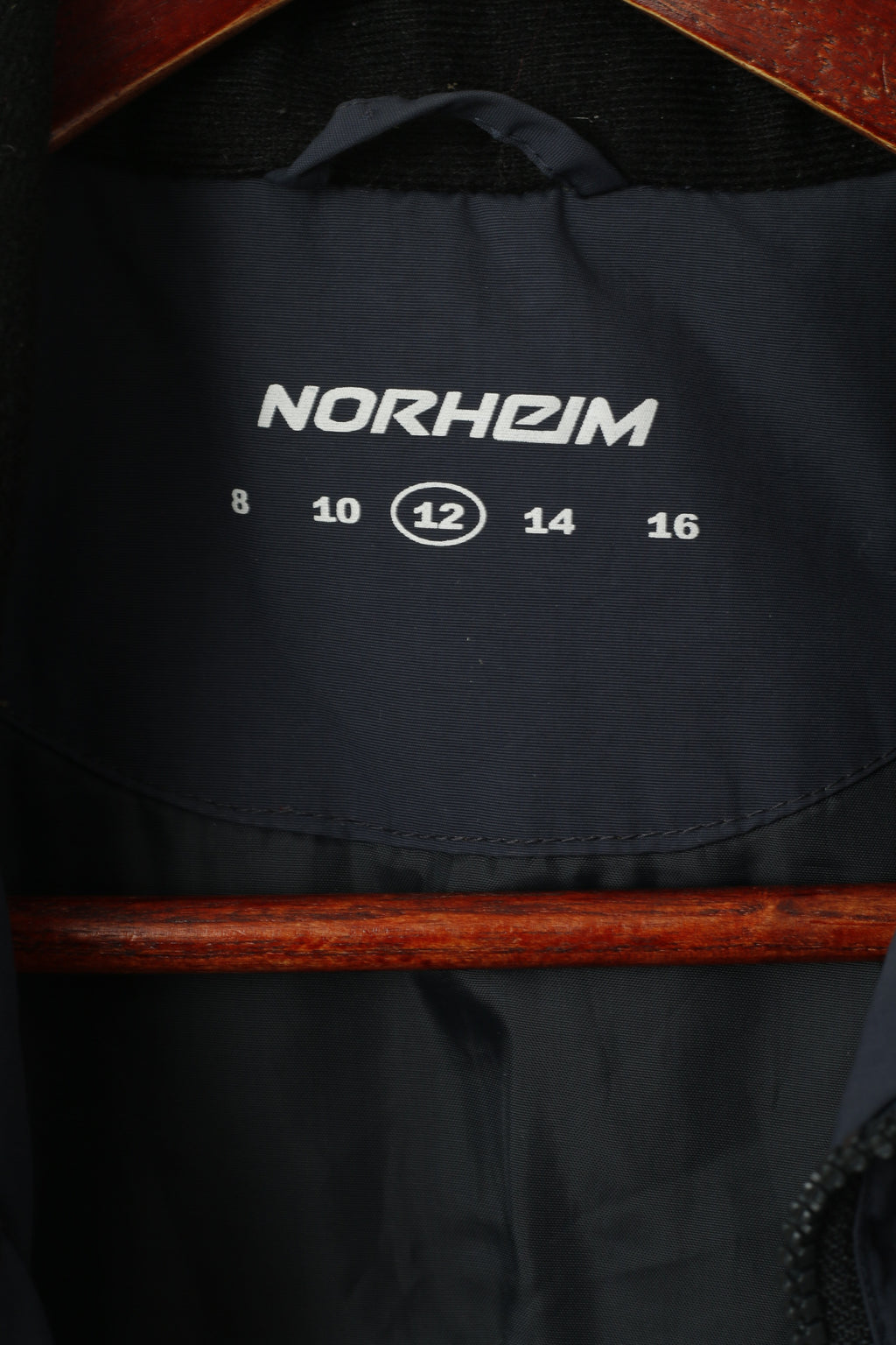 Veste Norheim pour garçons de 12 ans, en nylon noir et bleu marine, imperméable, rembourrée, zippée
