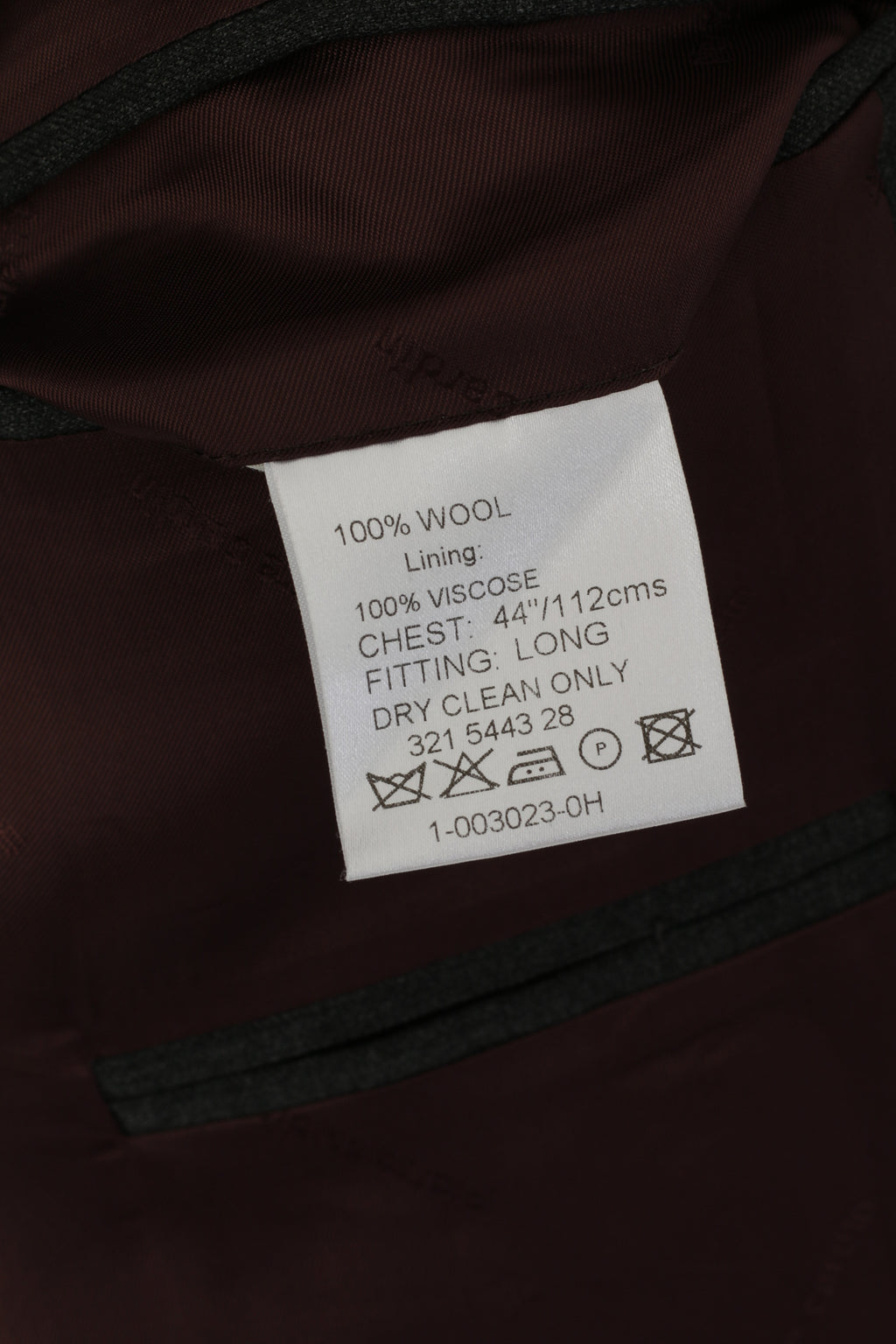 Pierre Cardin Uomo 44 Blazer lungo Spalline in lana carbone Giacca monopetto