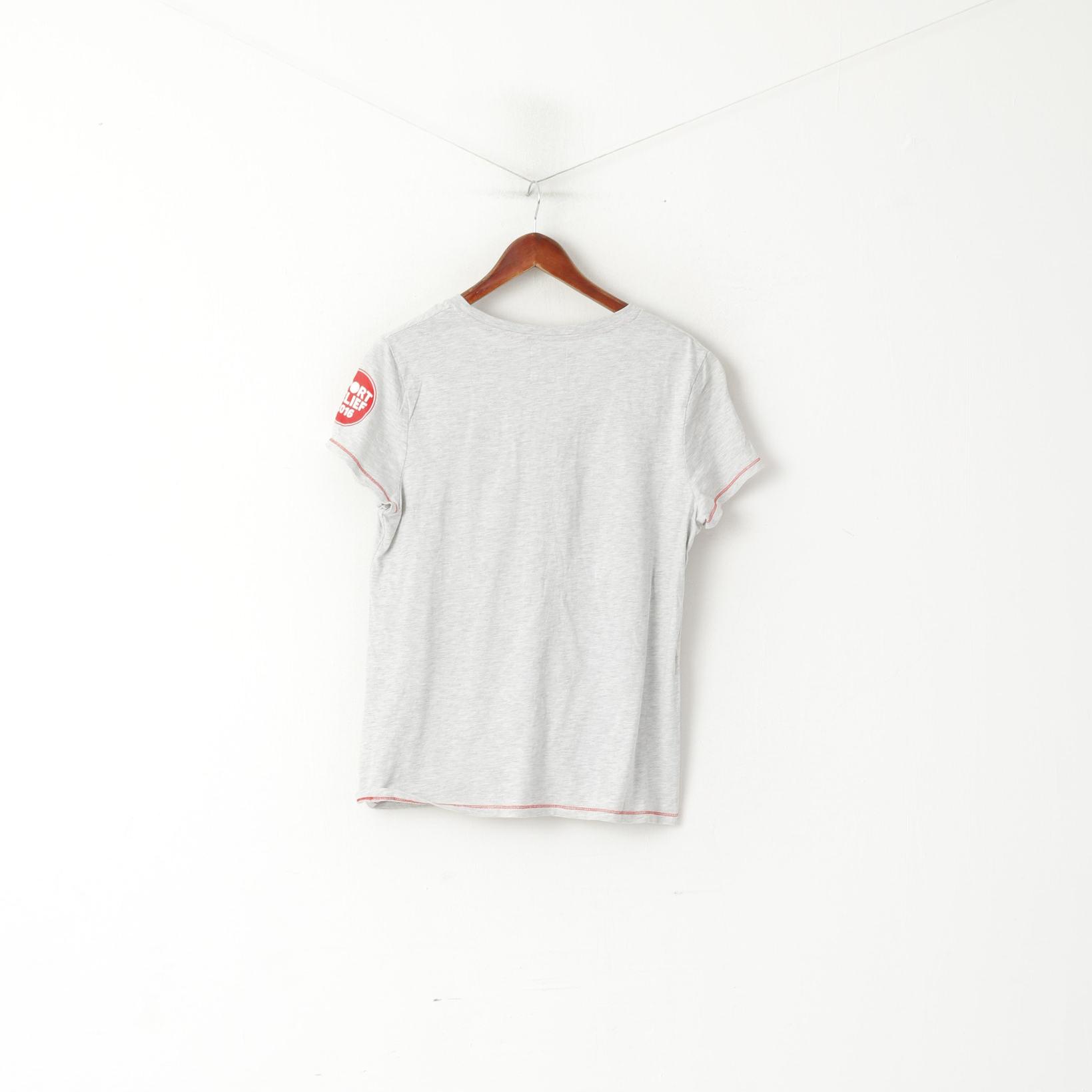 Sport Relief 2016 Femmes 18 XL Chemise Gris CottonEat Sleep Run Sport Top