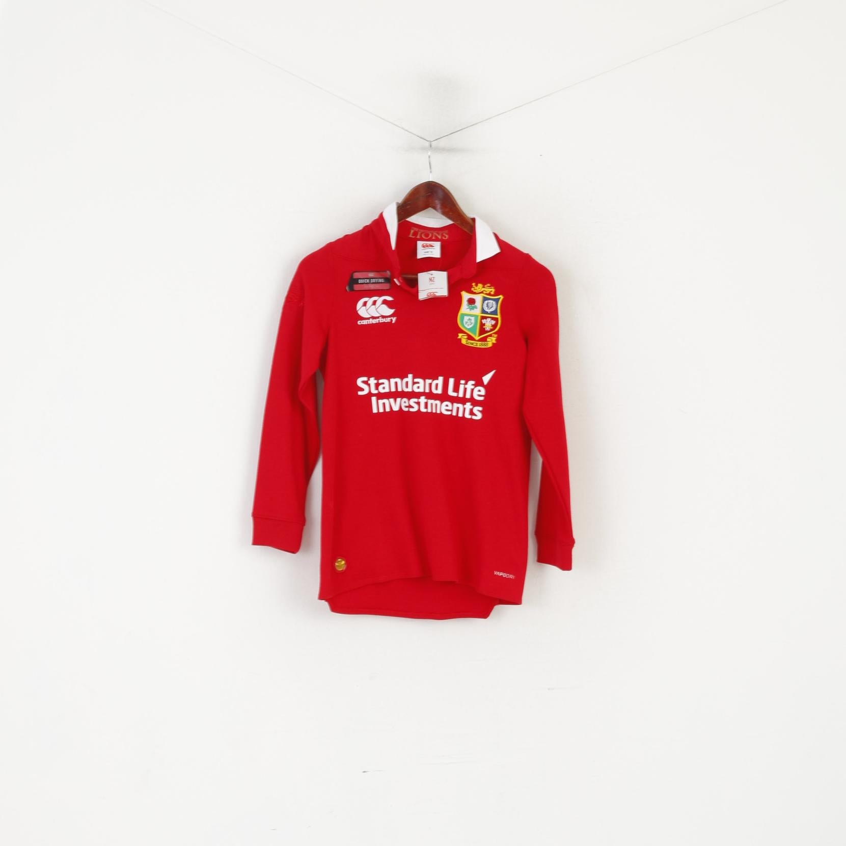 Canterbury Polo pour garçon 12 ans Rouge The British &amp; Irish Lions Rugby Top