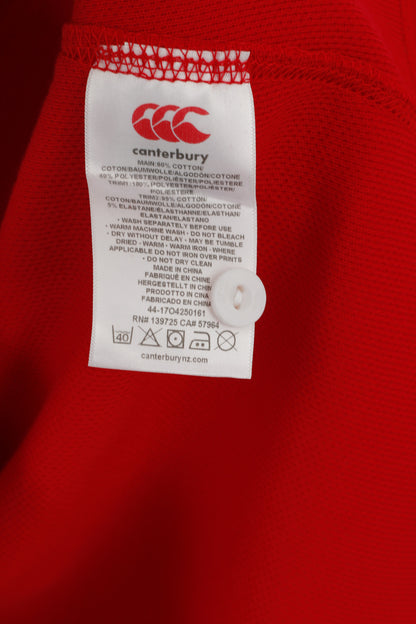 New Canterbury Boys 12 Age Polo Shirt Red The British & Irish Lions Rugby Top
